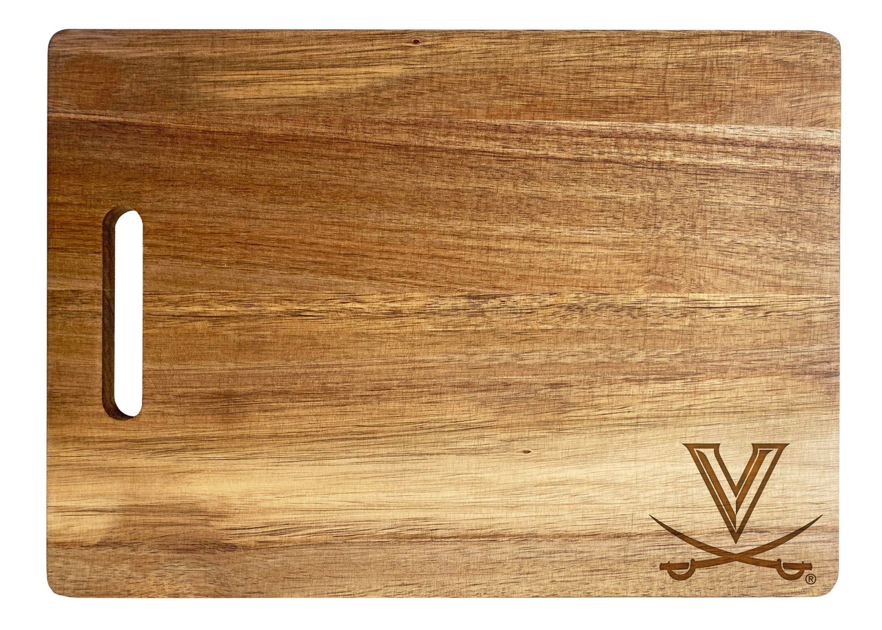 Virginia Cavaliers Engraved Wooden Cutting Board 10" x 14" Acacia Wood