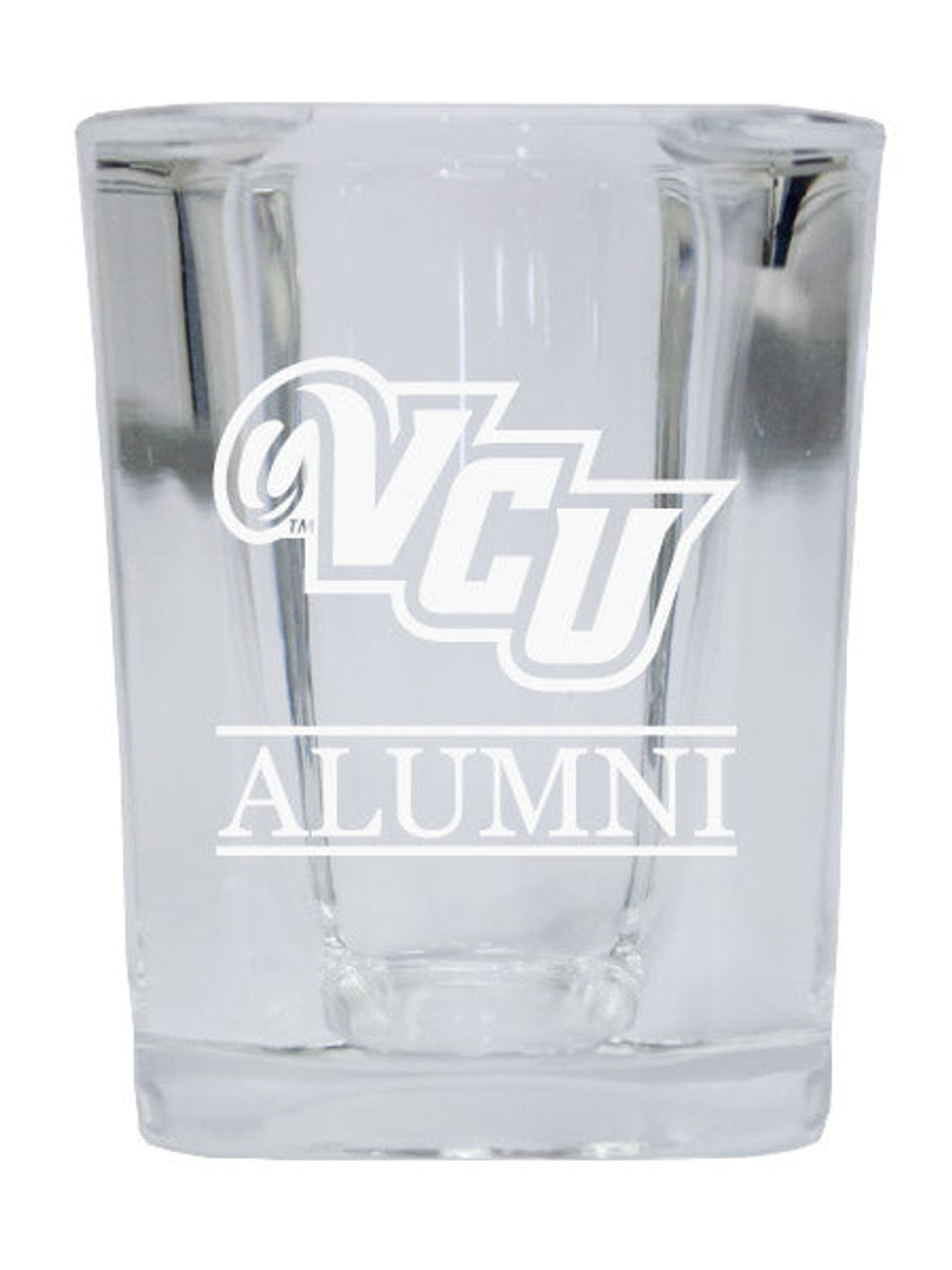 Virginia Commonwealth College Alumni 2 Ounce Square Shot Glass laser etched