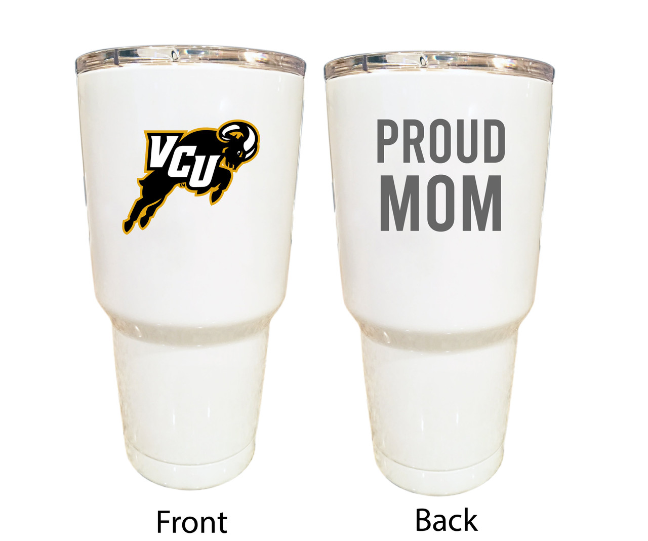 Virginia Commonwealth Proud Mom 24 oz Insulated Stainless Steel Tumblers Choose Your Color.
