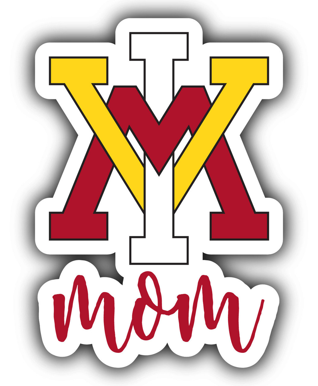 VMI Keydets Proud Mom 4-Inch Die Cut Decal