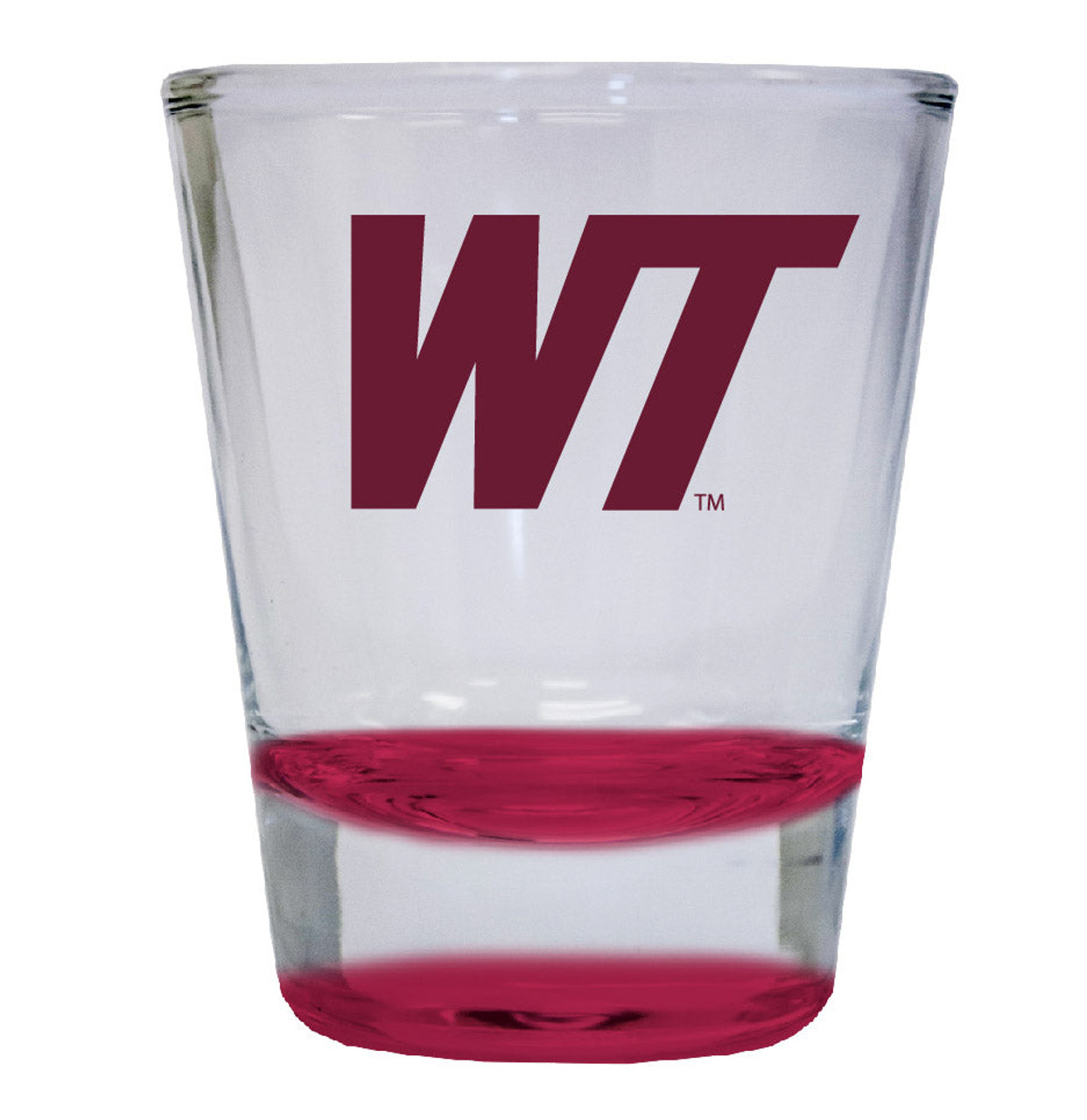 West Texas A&M Buffaloes 2 ounce Color Etched Shot Glasses