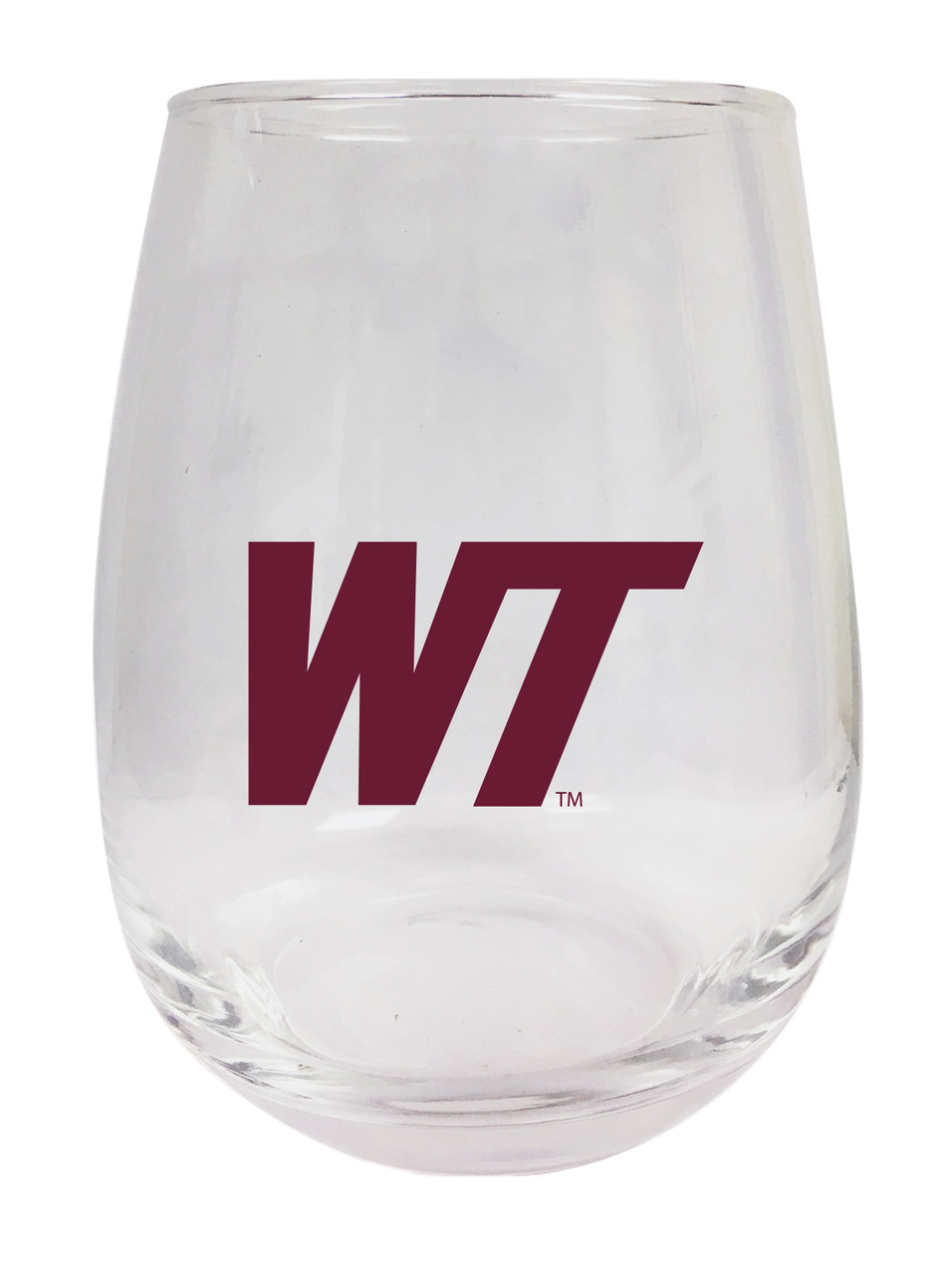 West Texas A&M Buffaloes 9 oz Stemless Wine Glass
