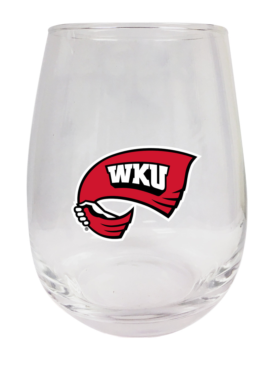 Western Kentucky Hilltoppers 9 oz Stemless Wine Glass