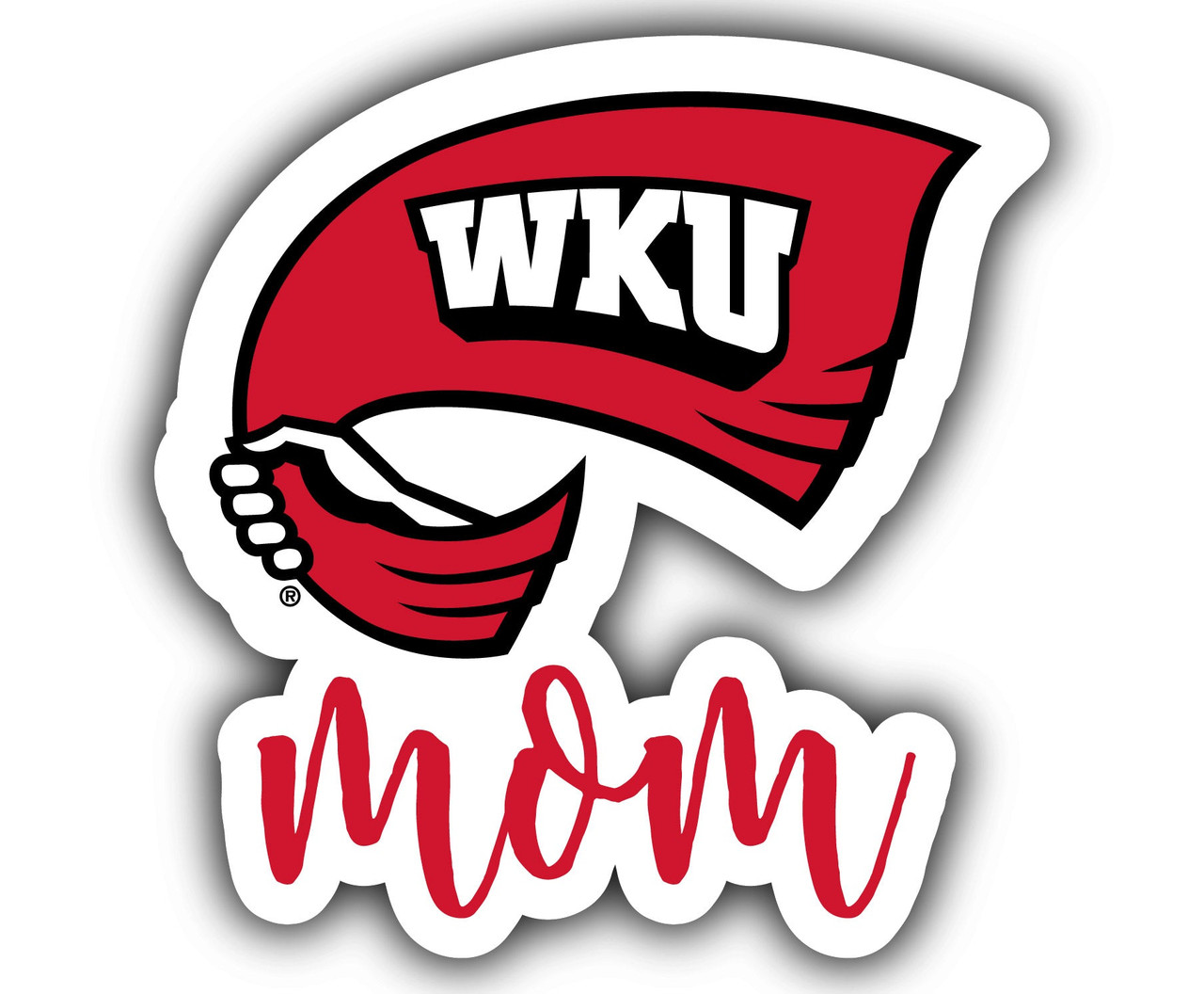 Western Kentucky Hilltoppers Proud Mom 4-Inch Die Cut Decal