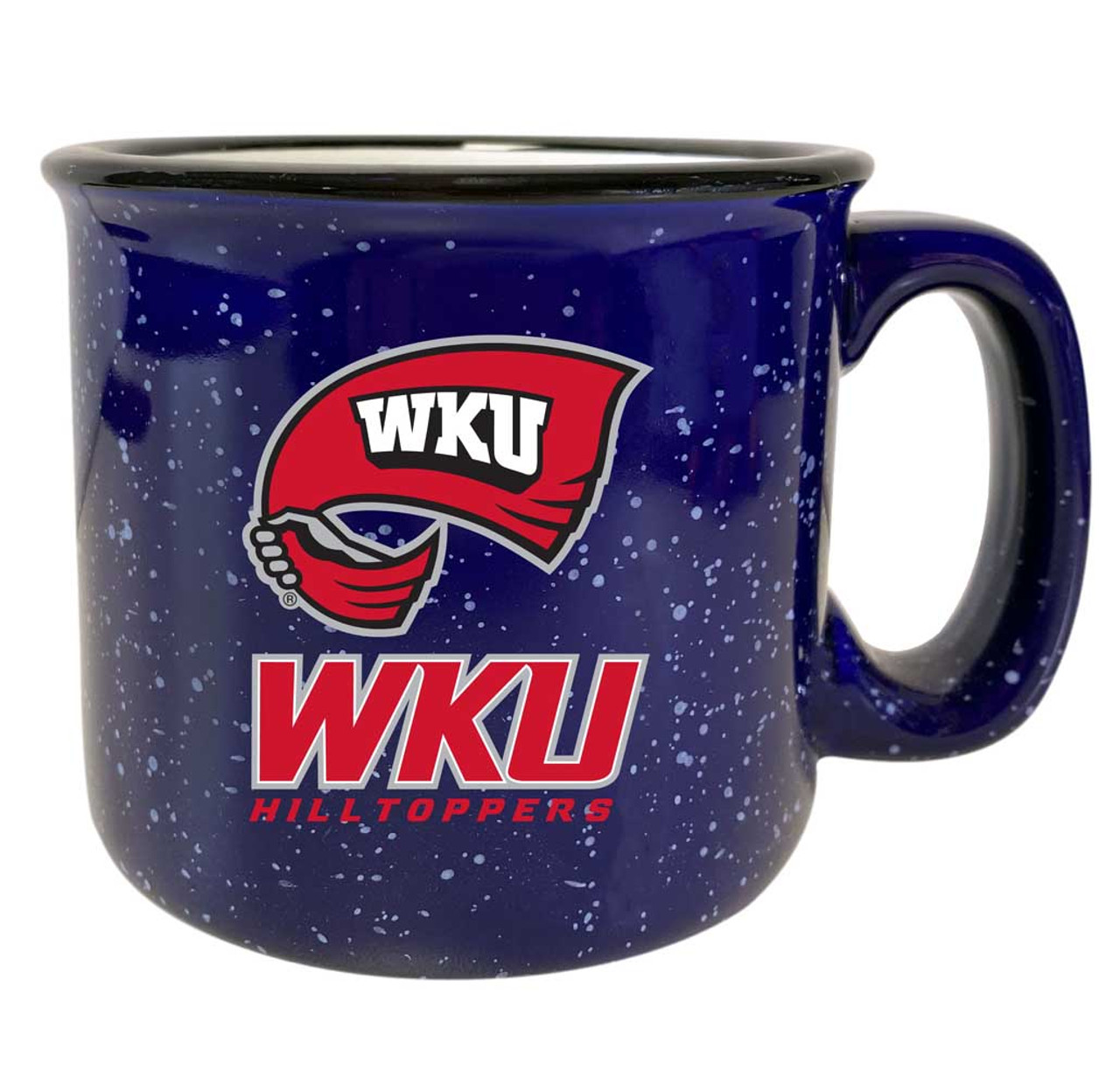 Western Kentucky Hilltoppers Speckled Ceramic Camper Coffee Mug (Choose Your Color).