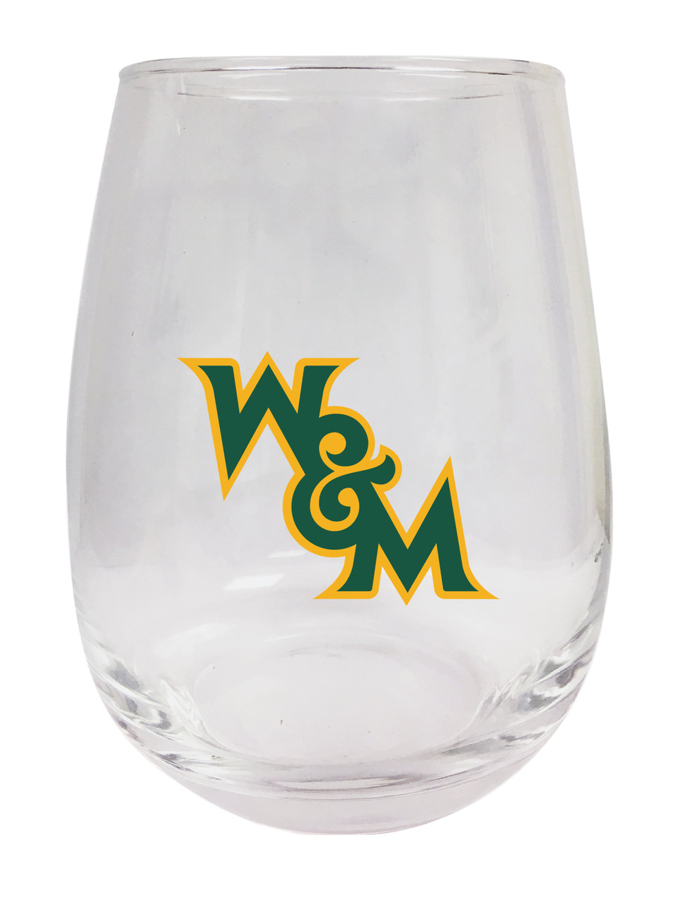 William and Mary 9 oz Stemless Wine Glass