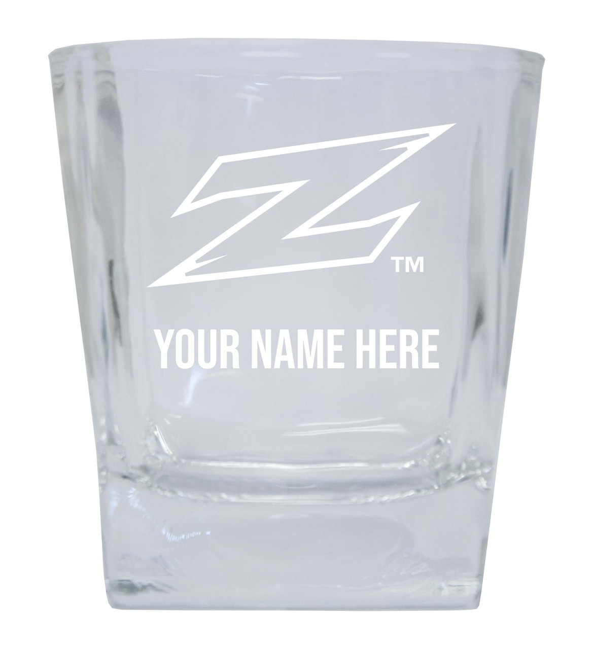 Akron Zips Custom College Etched Alumni 8oz Glass Tumbler