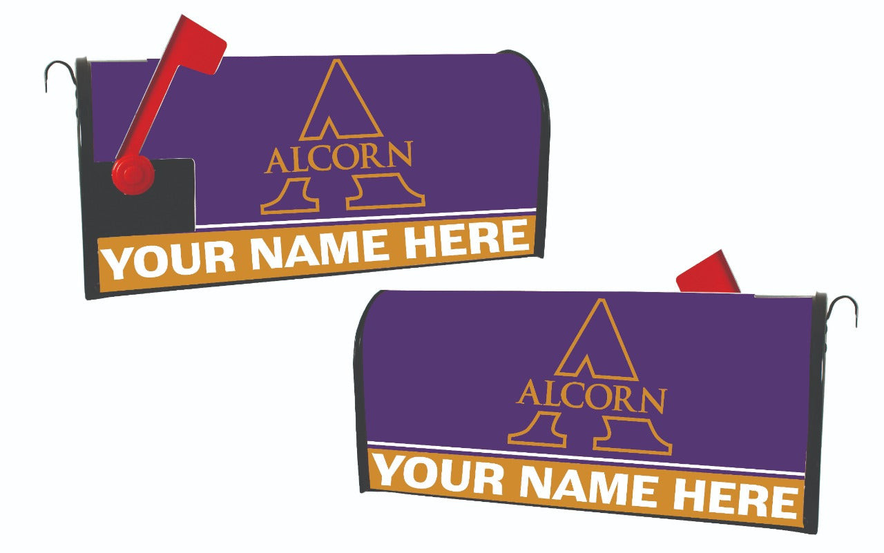 Personalized Customizable Alcorn State Braves Mailbox Cover Design Custom Name