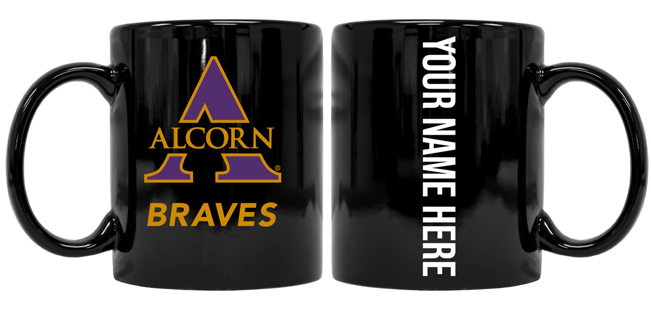 Collegiate Custom Personalized Alcorn State Braves 8 oz Ceramic Mug with Your Name