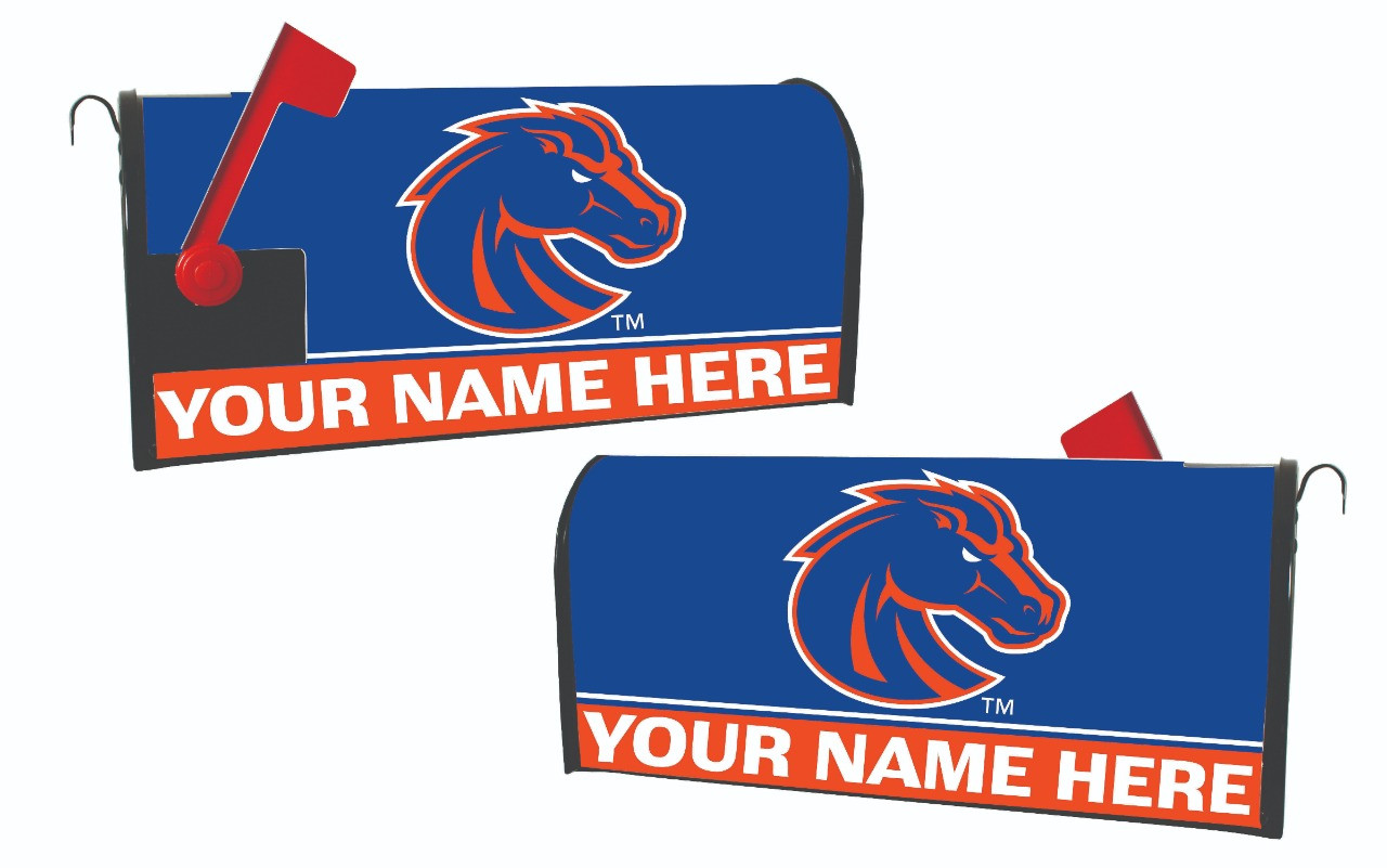 Personalized Customizable Boise State Broncos Mailbox Cover Design Custom Name