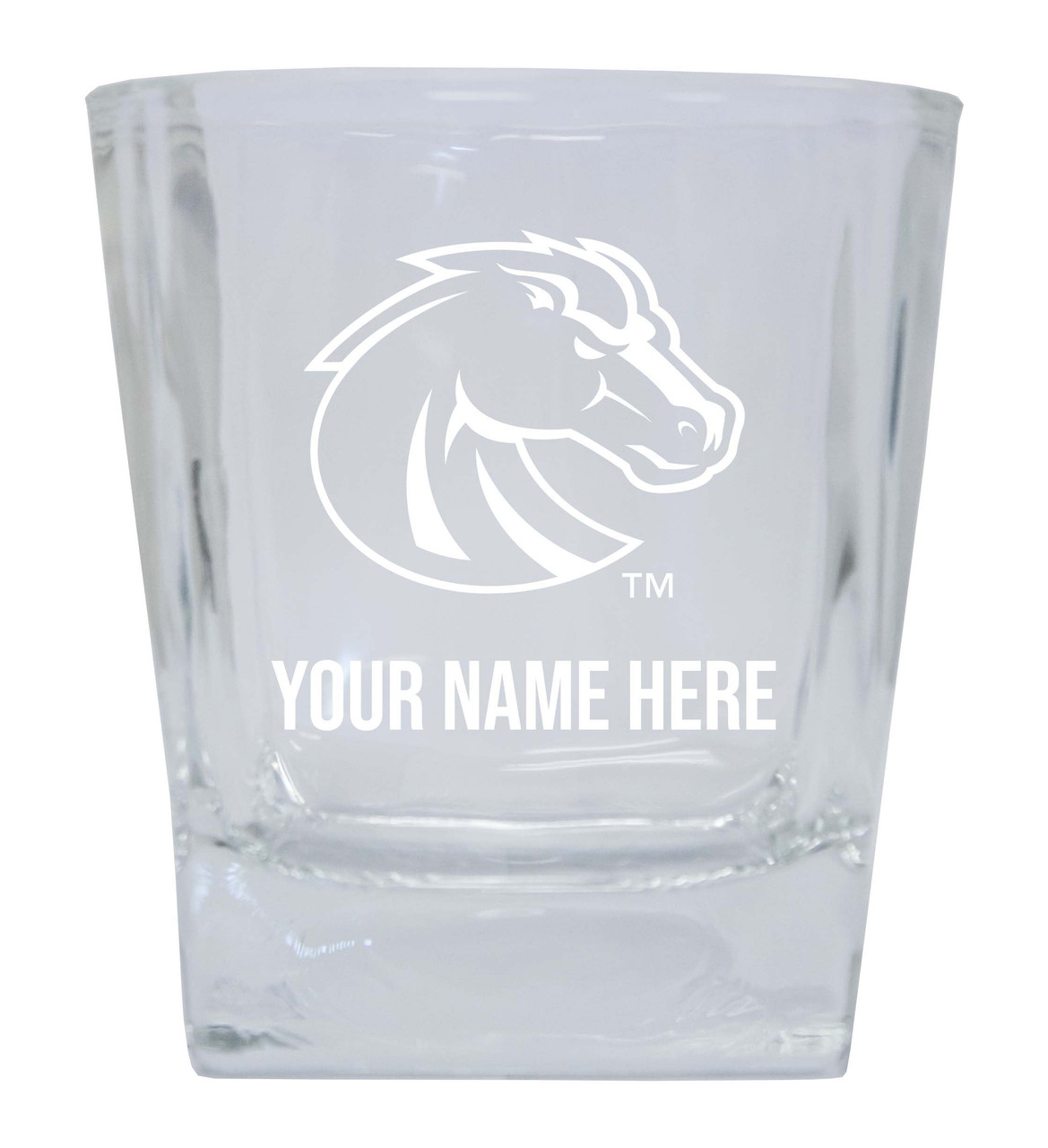 Boise State Broncos Custom College Etched Alumni 5oz Shooter Glass Tumbler 2 Pack