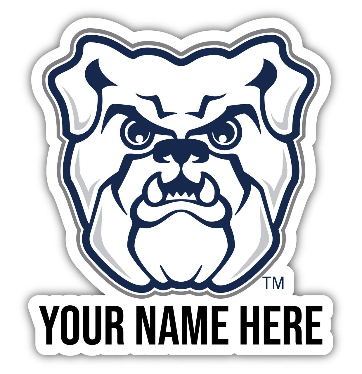 Personalized Customizable Butler Bulldogs Vinyl Decal Sticker Custom Name