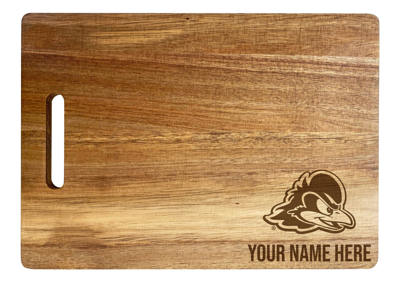 Delaware Blue Hens Custom Engraved Wooden Cutting Board 10" x 14" Acacia Wood