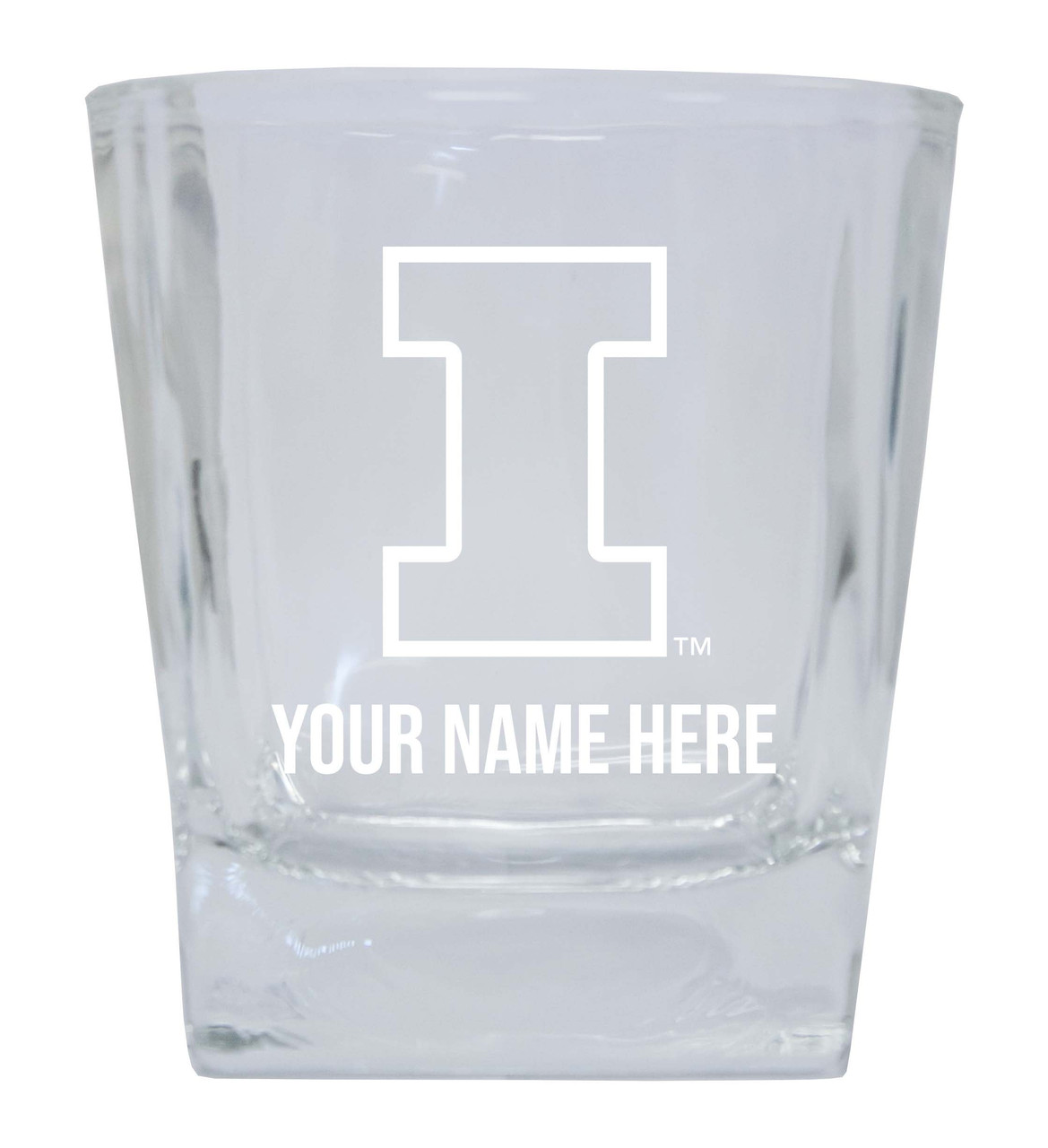 Illinois State Redbirds Custom College Etched Alumni 5oz Shooter Glass Tumbler 2 Pack