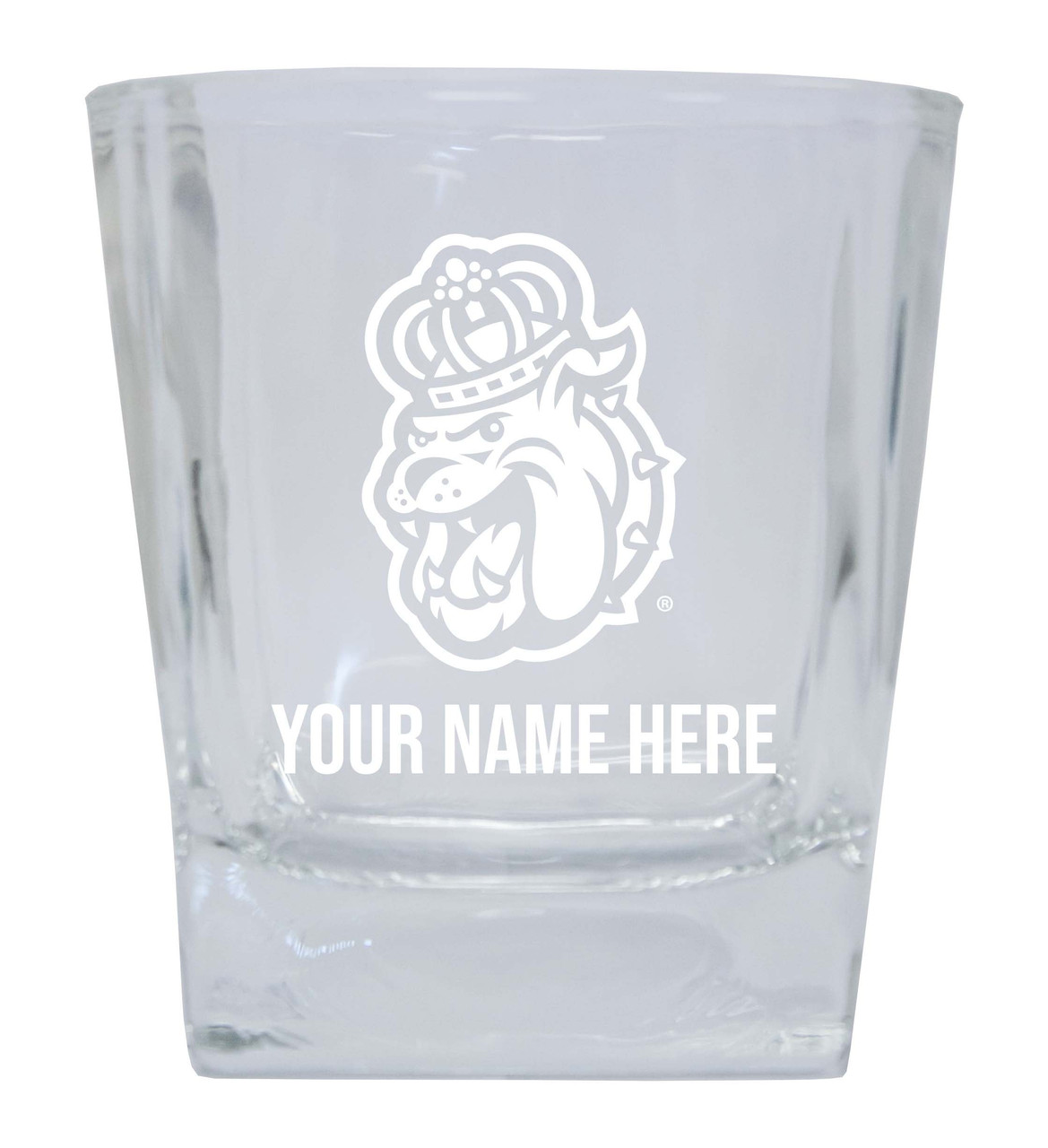 James Madison Dukes Custom College Etched Alumni 5oz Shooter Glass Tumbler 2 Pack