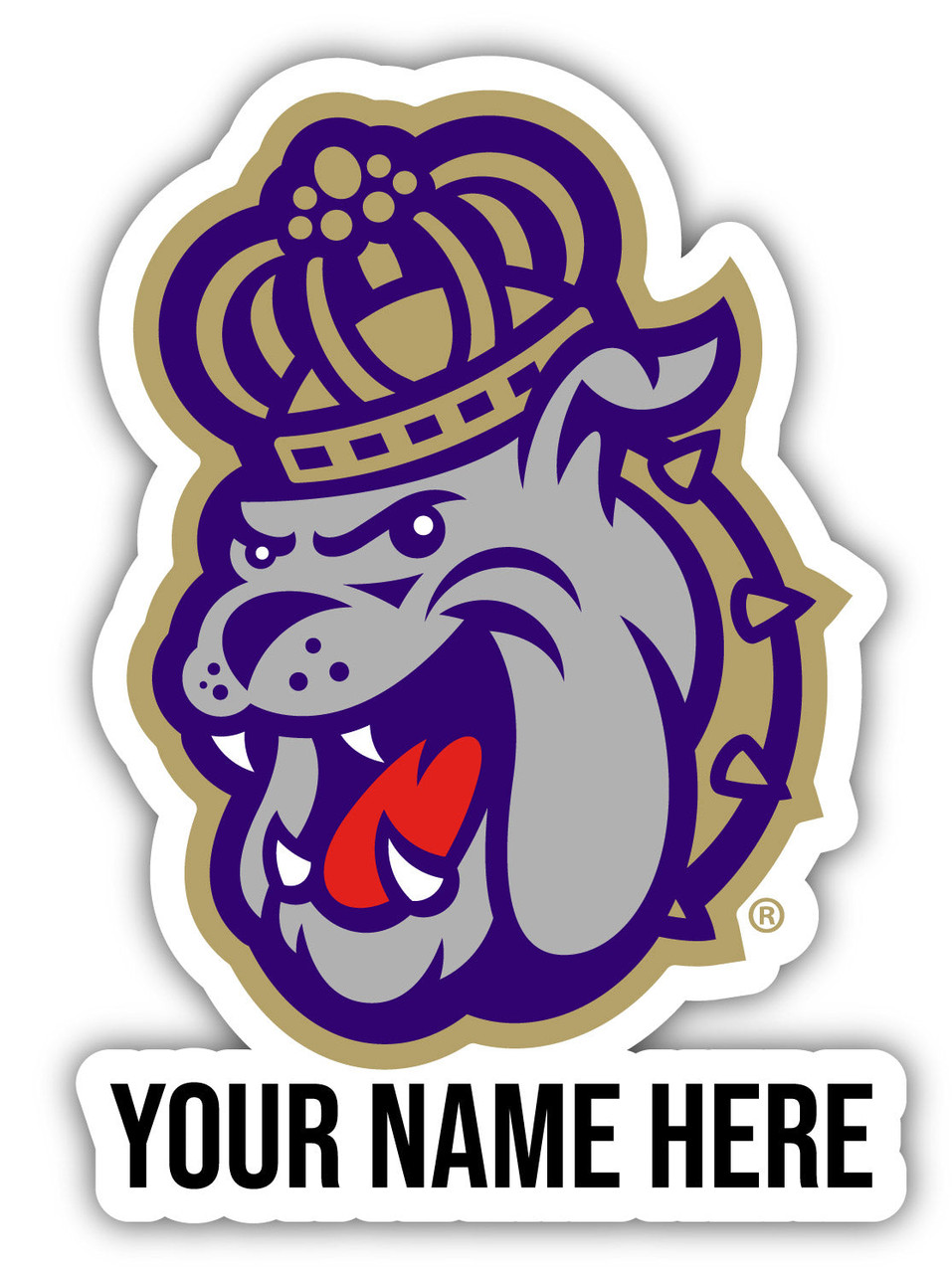 Personalized Customizable James Madison Dukes Vinyl Decal Sticker Custom Name