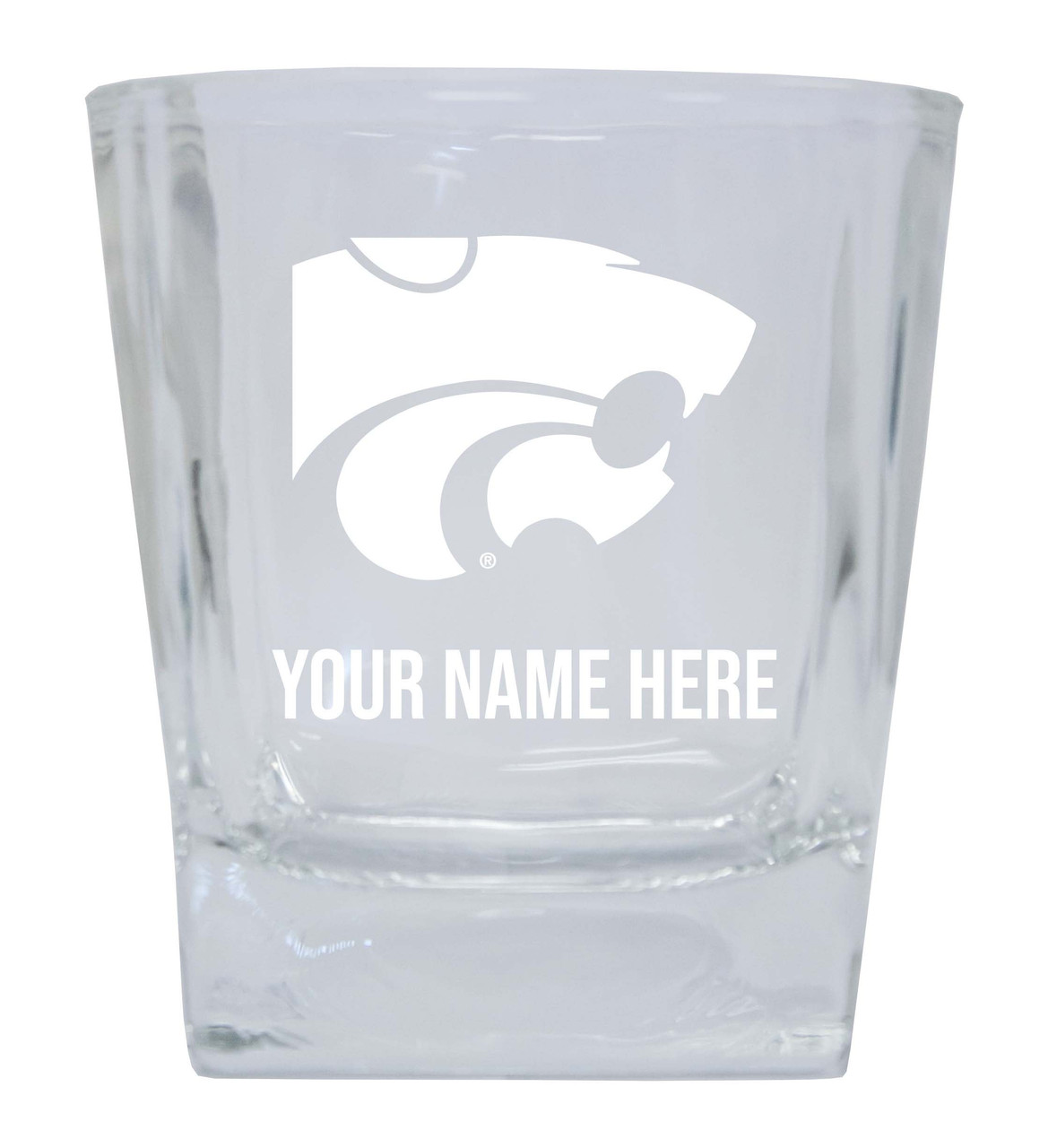 Kansas State Wildcats Custom College Etched Alumni 5oz Shooter Glass Tumbler 2 Pack