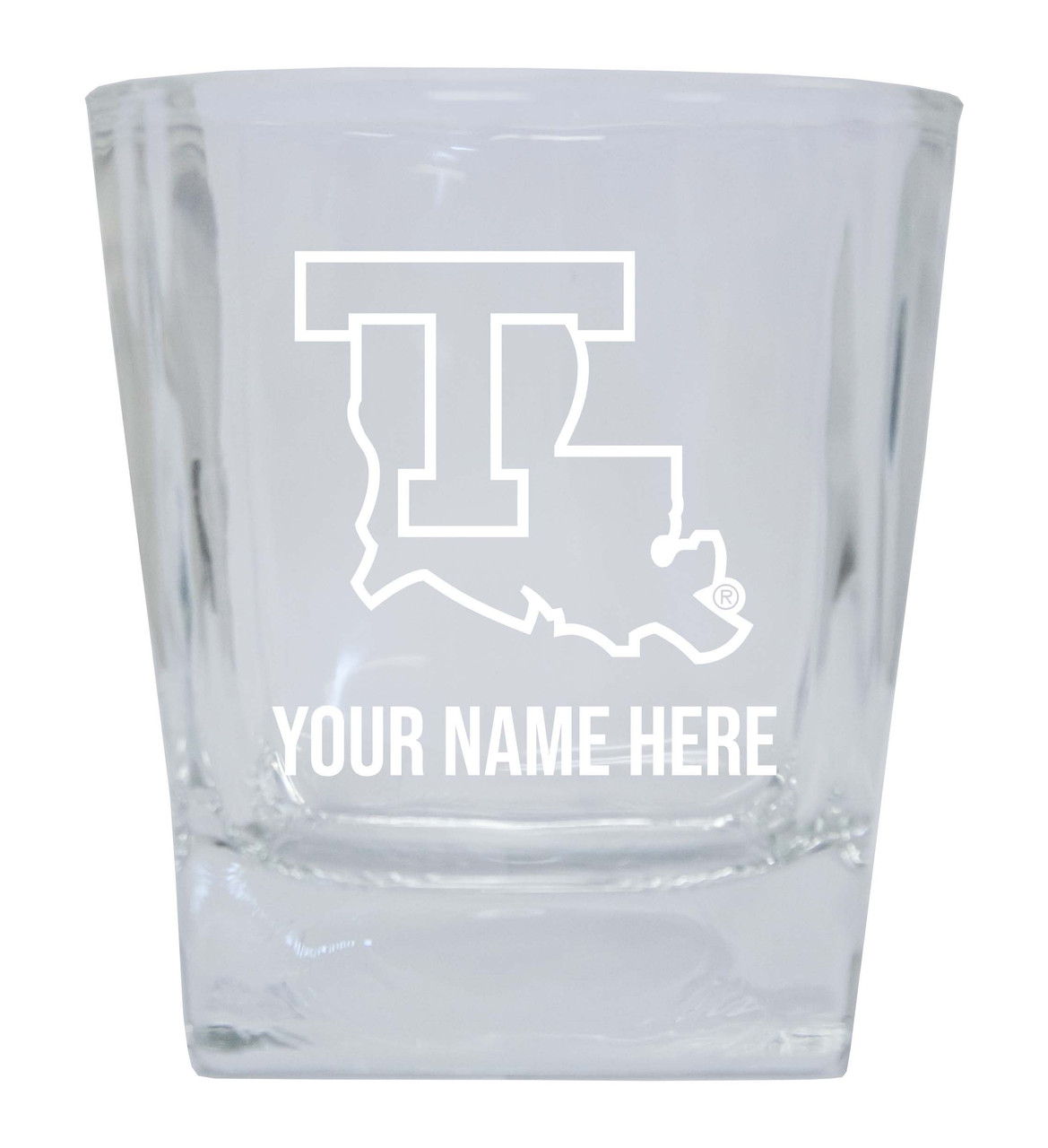 Louisiana Tech Bulldogs Custom College Etched Alumni 5oz Shooter Glass Tumbler 2 Pack