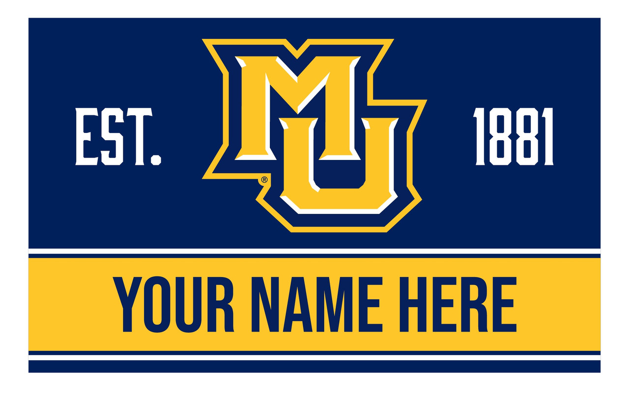 Personalized Customizable Marquette Golden Eagles Wood Sign with Frame Custom Name