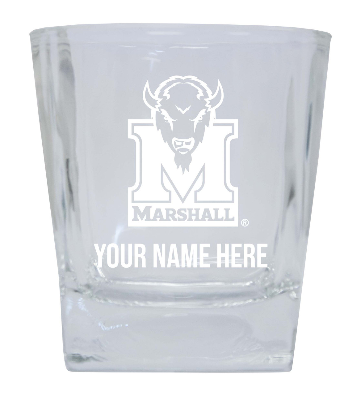 Marshall Thundering Herd Custom College Etched Alumni 5oz Shooter Glass Tumbler 2 Pack