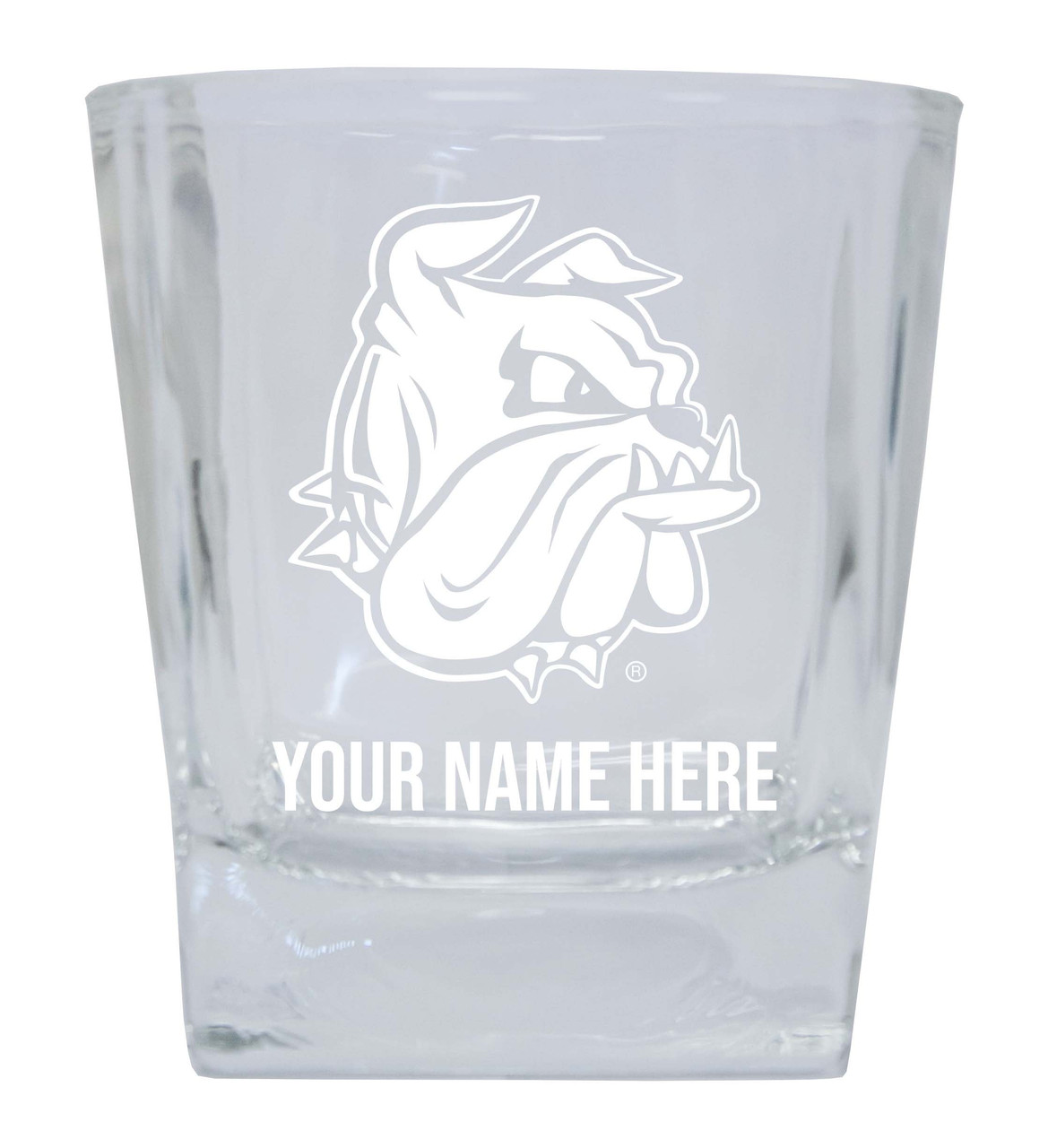 Minnesota Duluth Bulldogs Custom College Etched Alumni 8oz Glass Tumbler 2 Pack