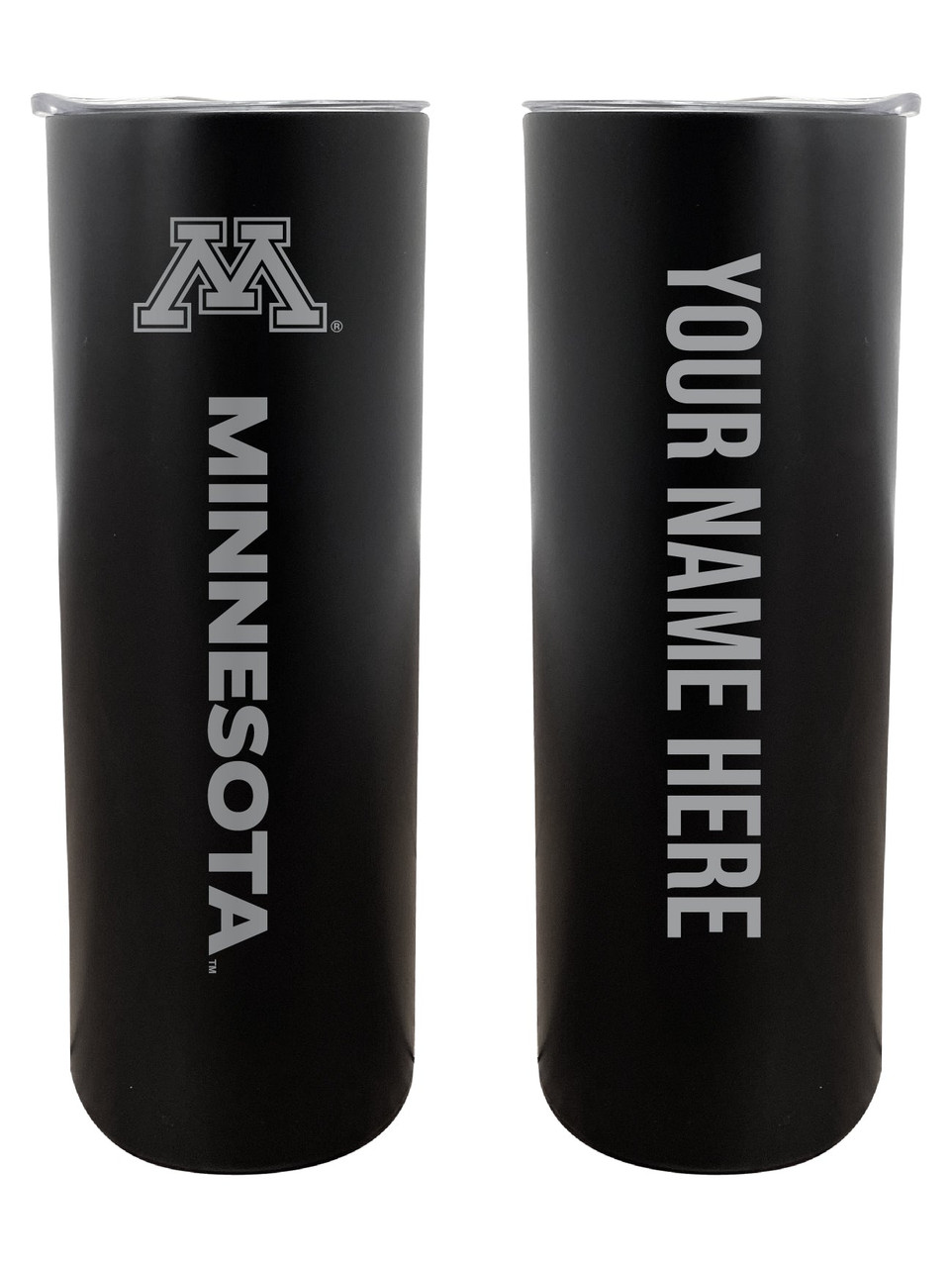 Minnesota Gophers 20 oz Customizable Insulated Stainless Steel Skinny Tumbler