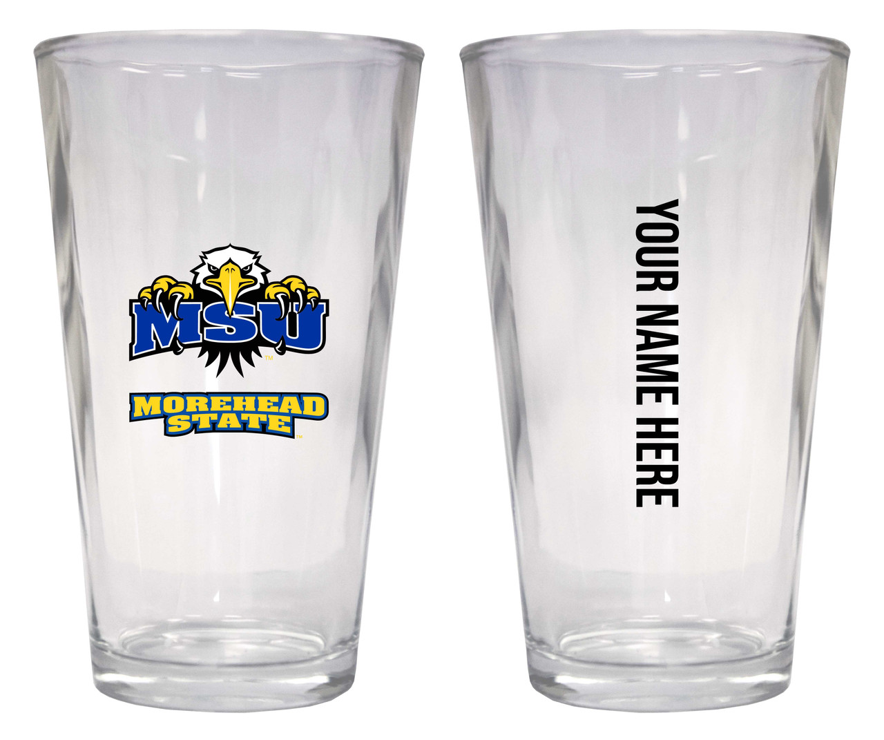 Personalized Customizable Morehead State University Pint Glass Custom Name