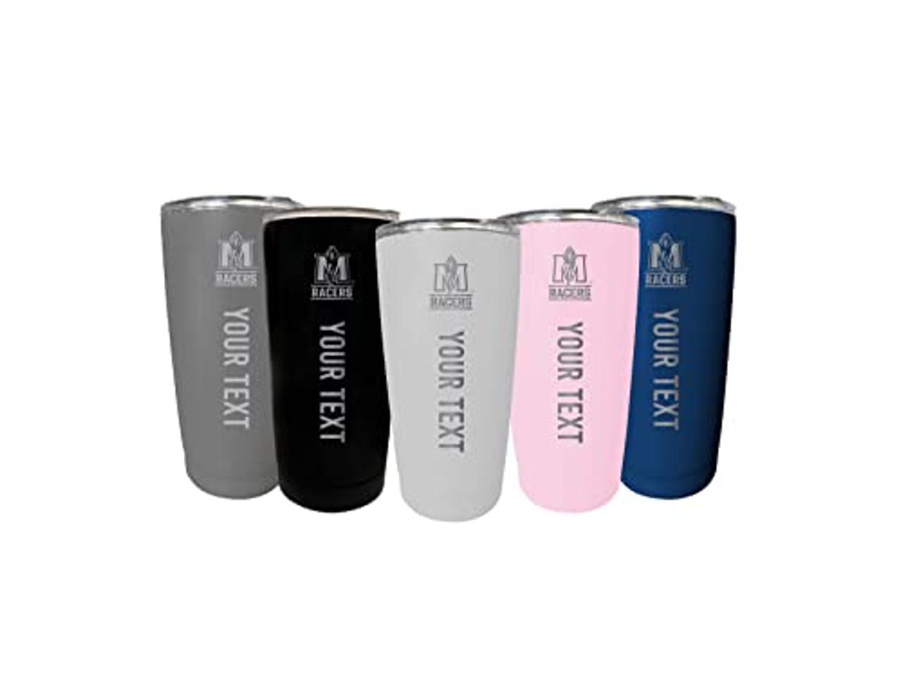 Collegiate Custom Personalized Murray State University 16 oz Etched Insulated Stainless Steel Tumbler with Engraved Name Choice of Color