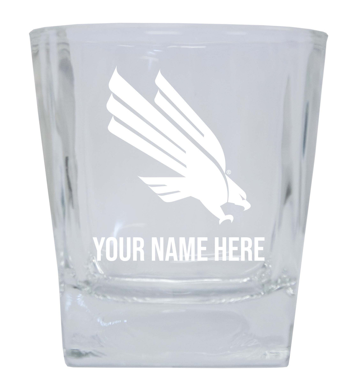 North Texas Custom College Etched Alumni 5oz Shooter Glass Tumbler