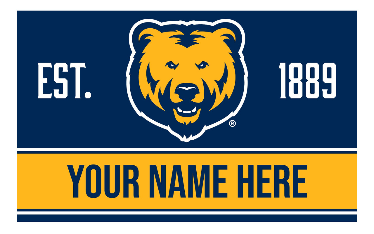 Personalized Customizable Northern Colorado Bears Wood Sign with Frame Custom Name