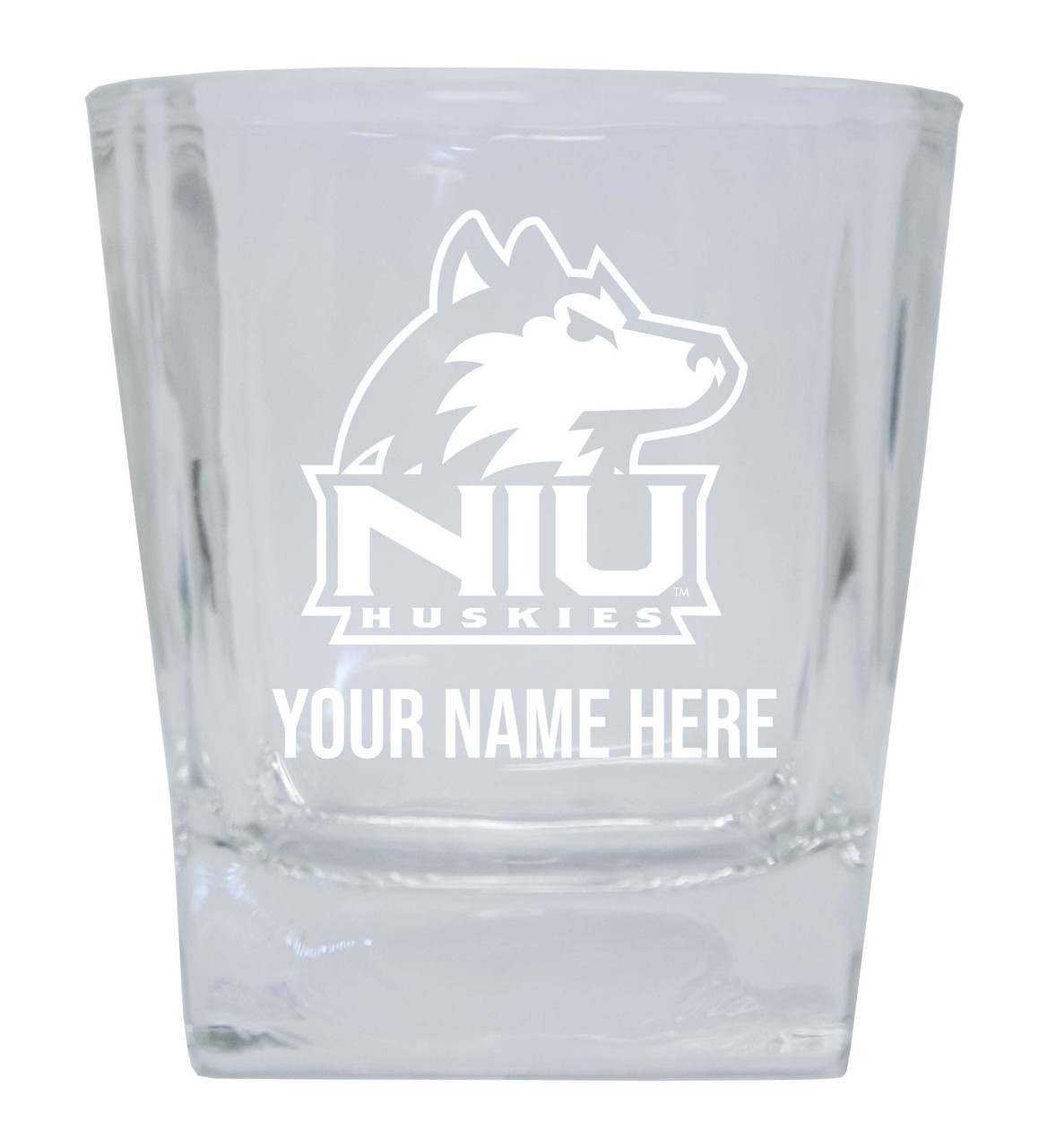 Northern Illinois Huskies Custom College Etched Alumni 5oz Shooter Glass Tumbler 2 Pack