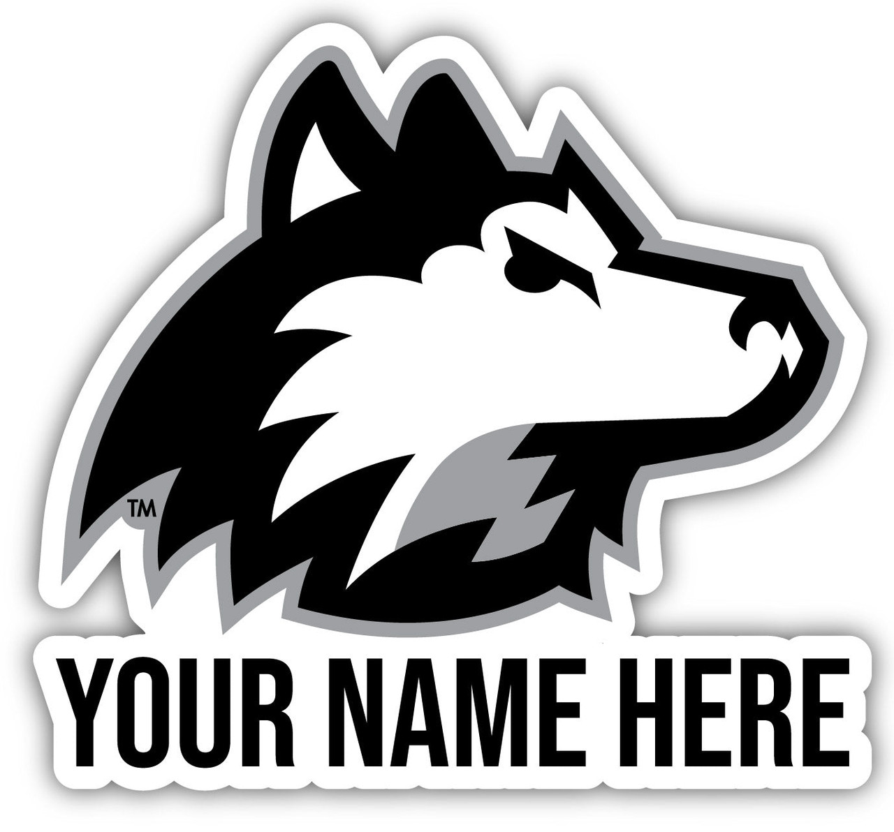 Personalized Customizable Northern Illinois Huskies Vinyl Decal Sticker Custom Name