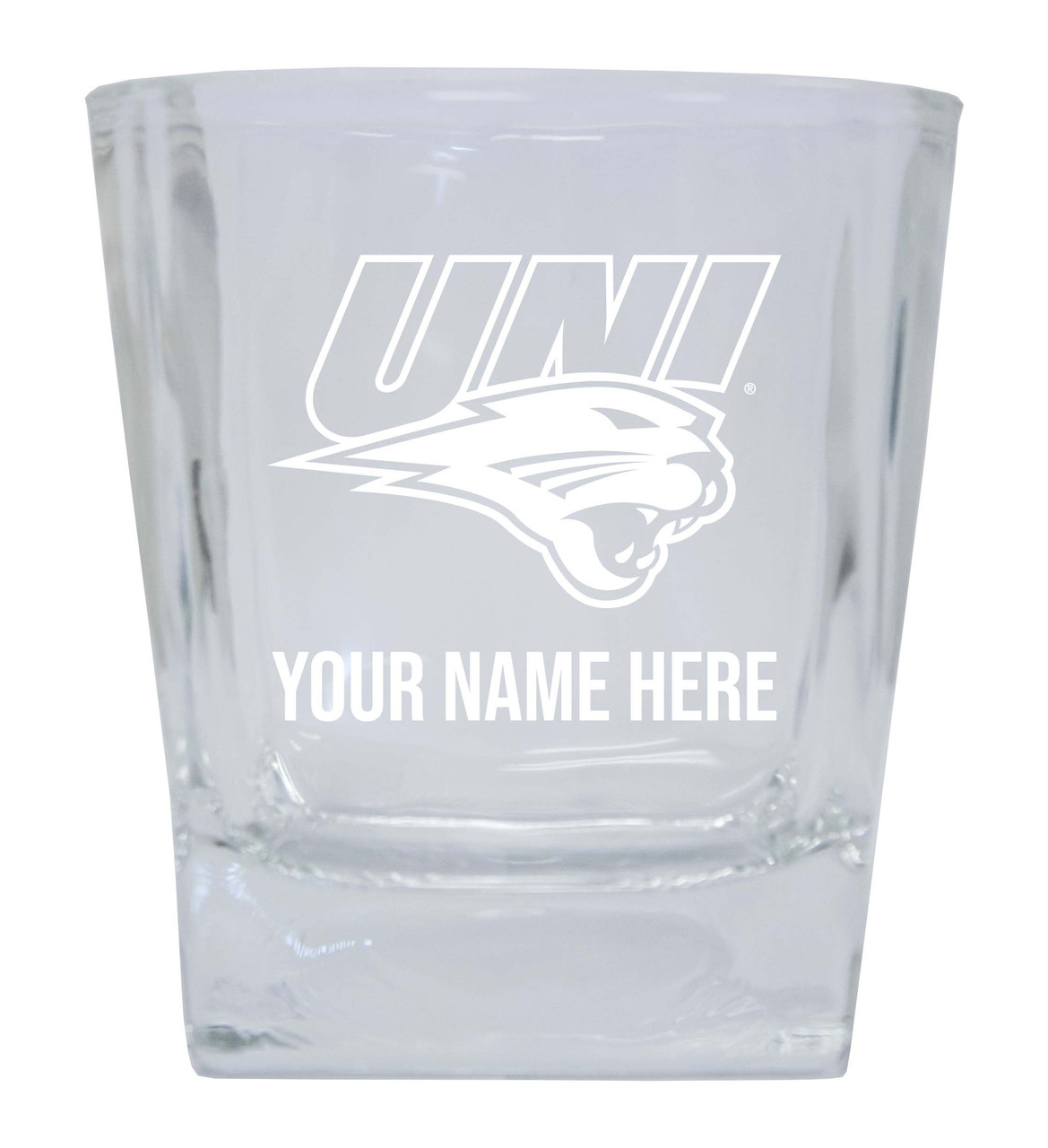 Northern Iowa Panthers Custom College Etched Alumni 5oz Shooter Glass Tumbler 2 Pack