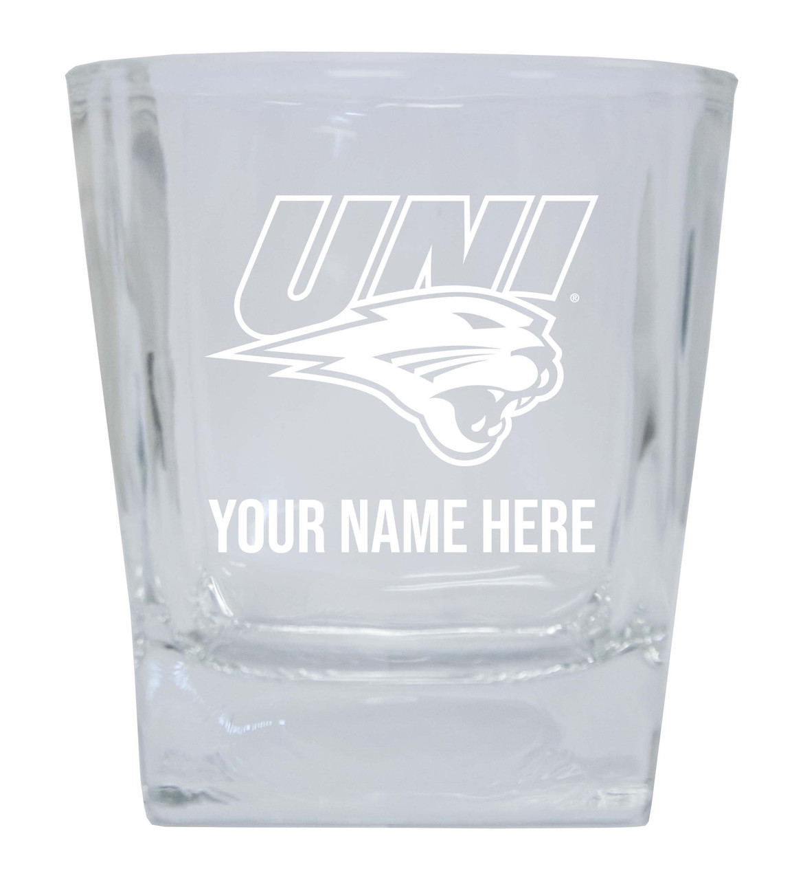 Northern Iowa Panthers Custom College Etched Alumni 5oz Shooter Glass Tumbler