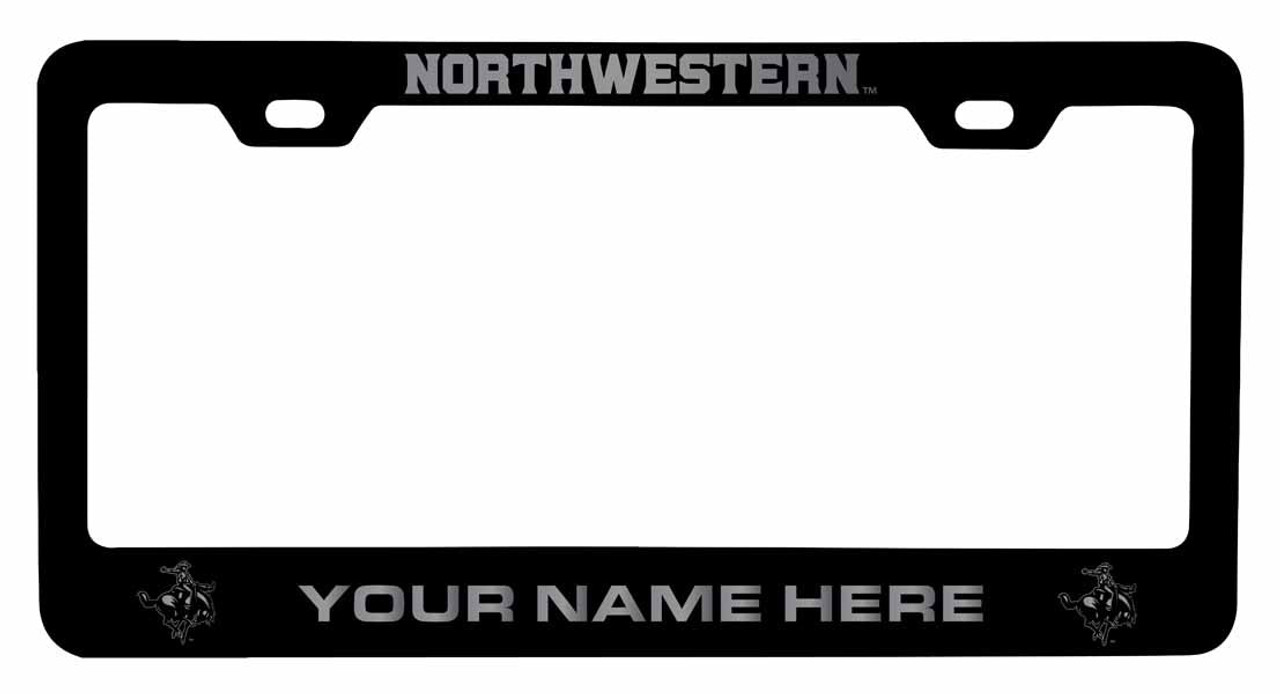 Collegiate Custom Northwestern Oklahoma State University Metal License Plate Frame with Engraved Name