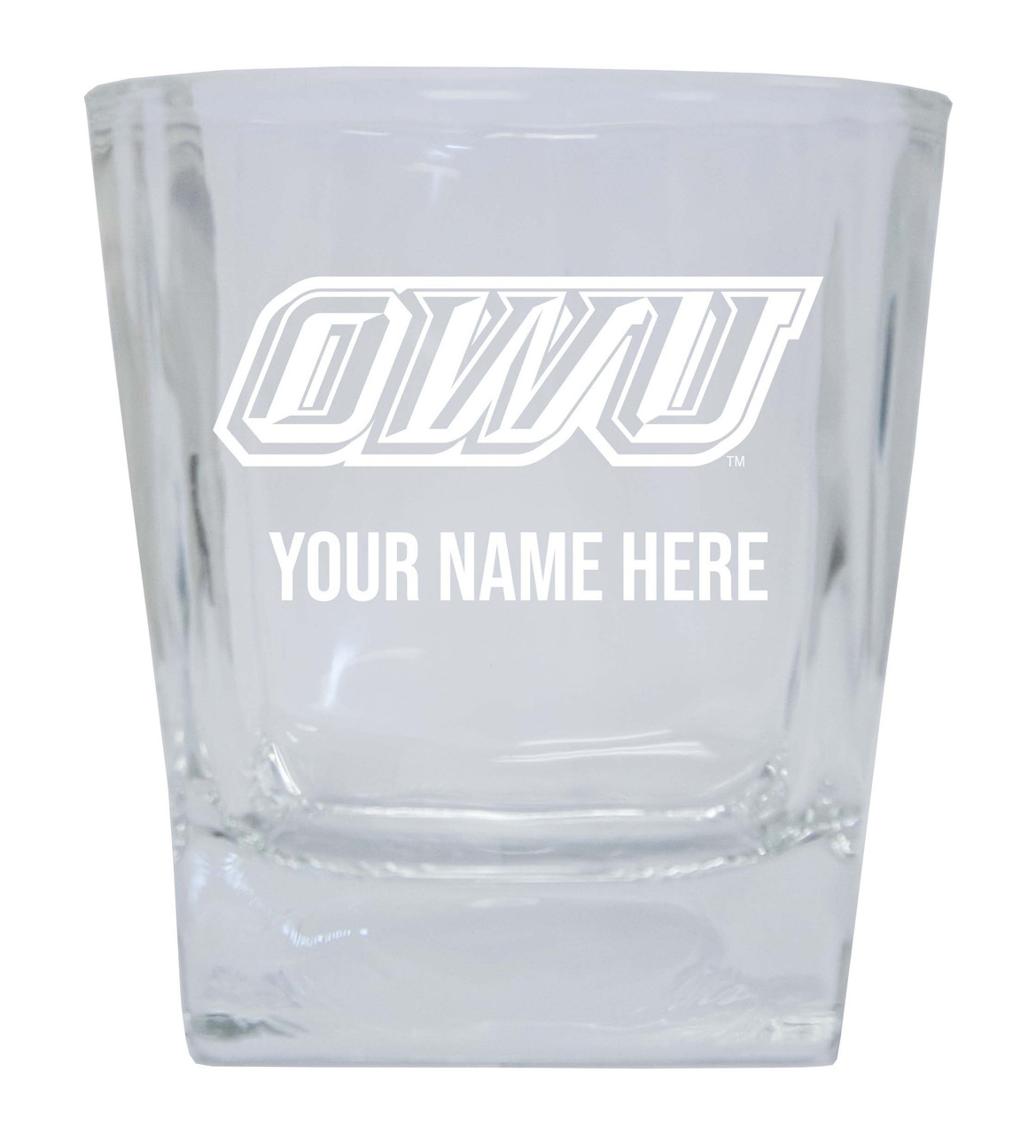 Ohio Wesleyan University Custom College Etched Alumni 8oz Glass Tumbler