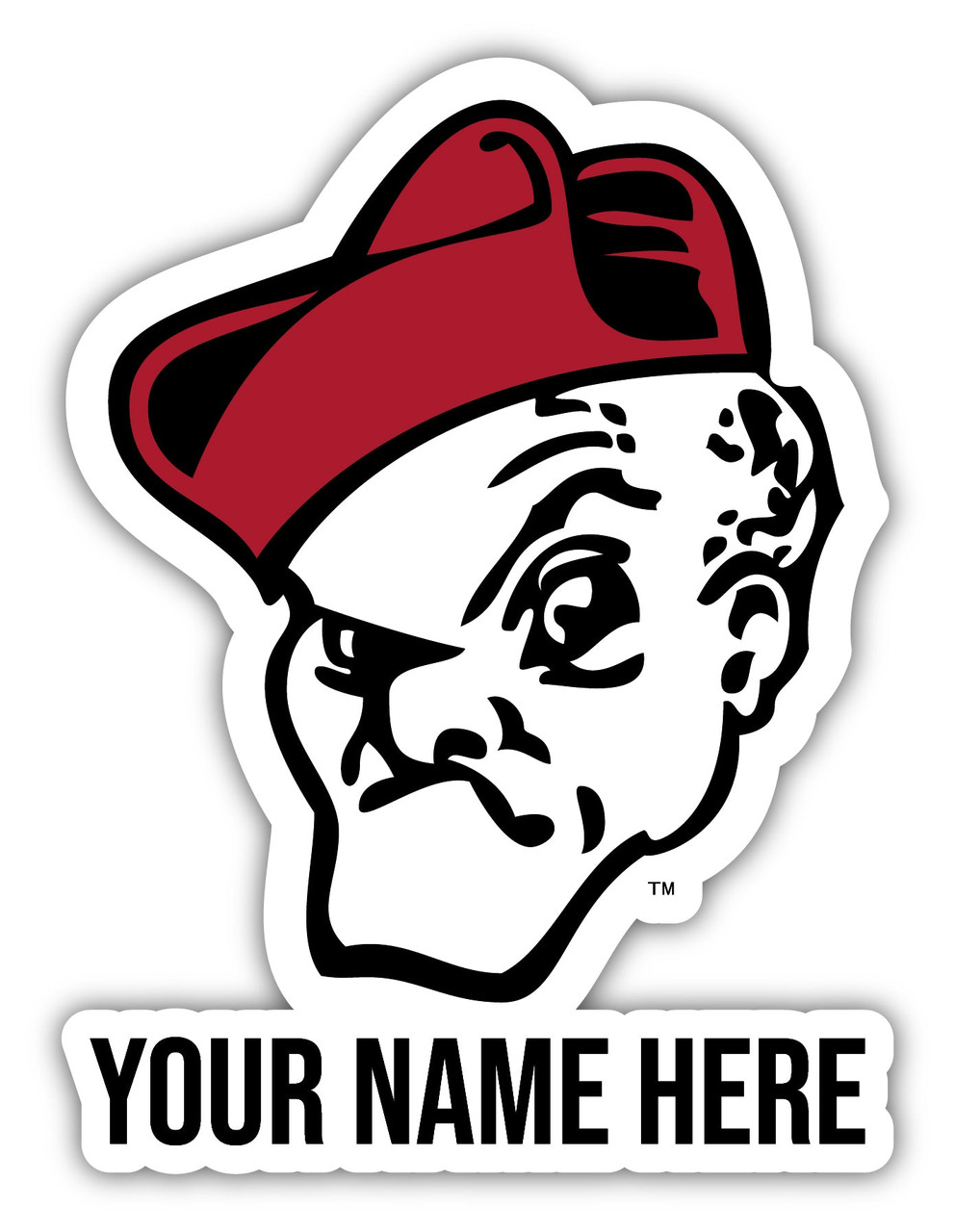 Personalized Customizable Ohio Wesleyan University Vinyl Decal Sticker Custom Name
