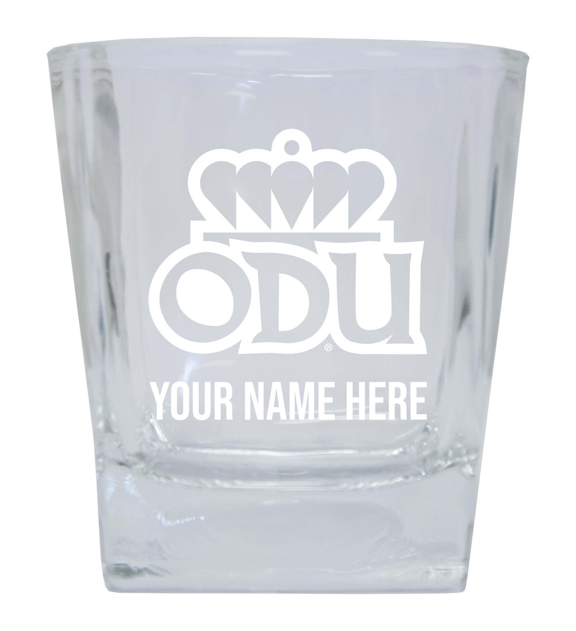 Old Dominion Monarchs Custom College Etched Alumni 5oz Shooter Glass Tumbler 2 Pack