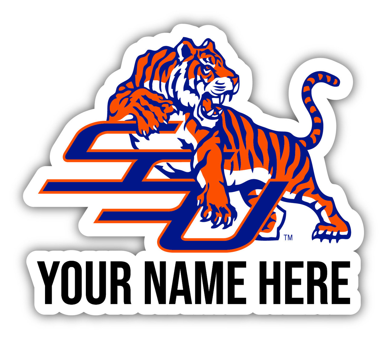 Personalized Customizable Savannah State University Vinyl Decal Sticker Custom Name