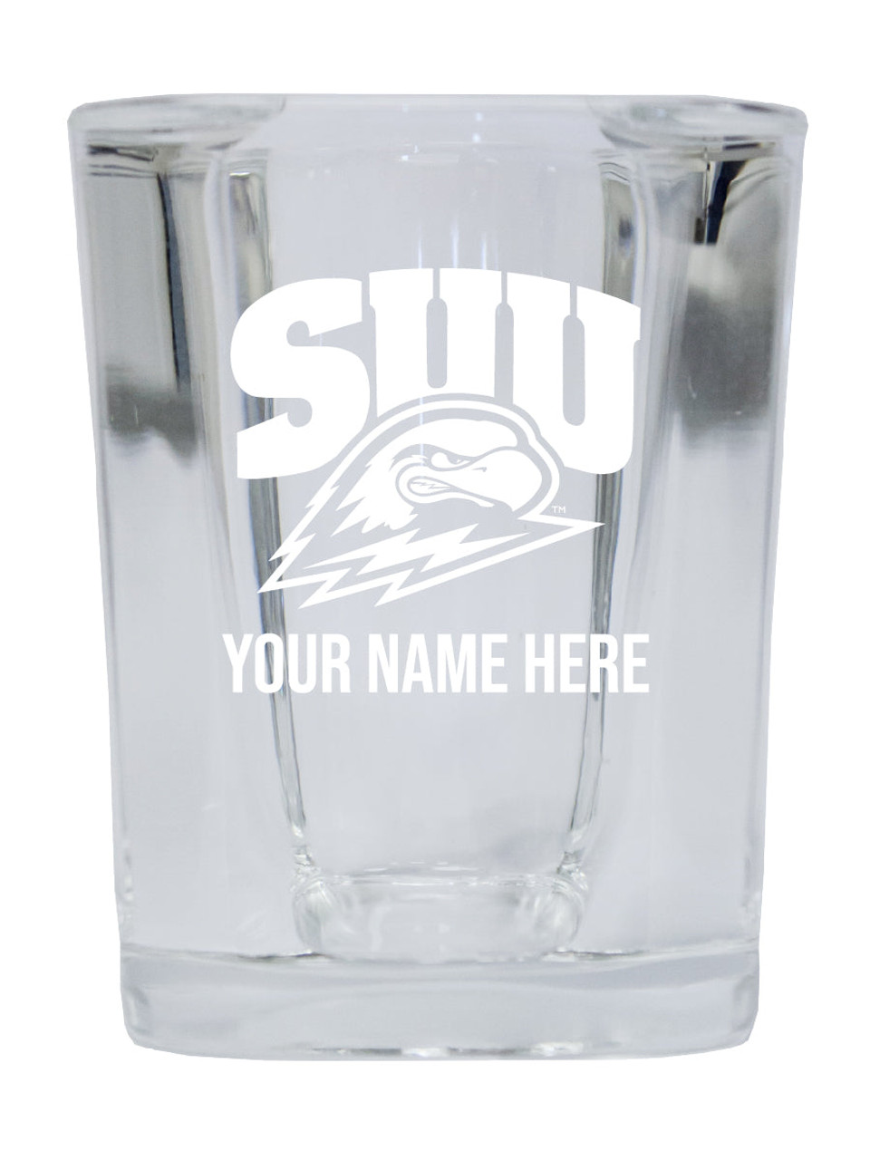 Personalized Customizable Southern Utah University Etched Stemless Shot Glass 2 oz With Custom Name