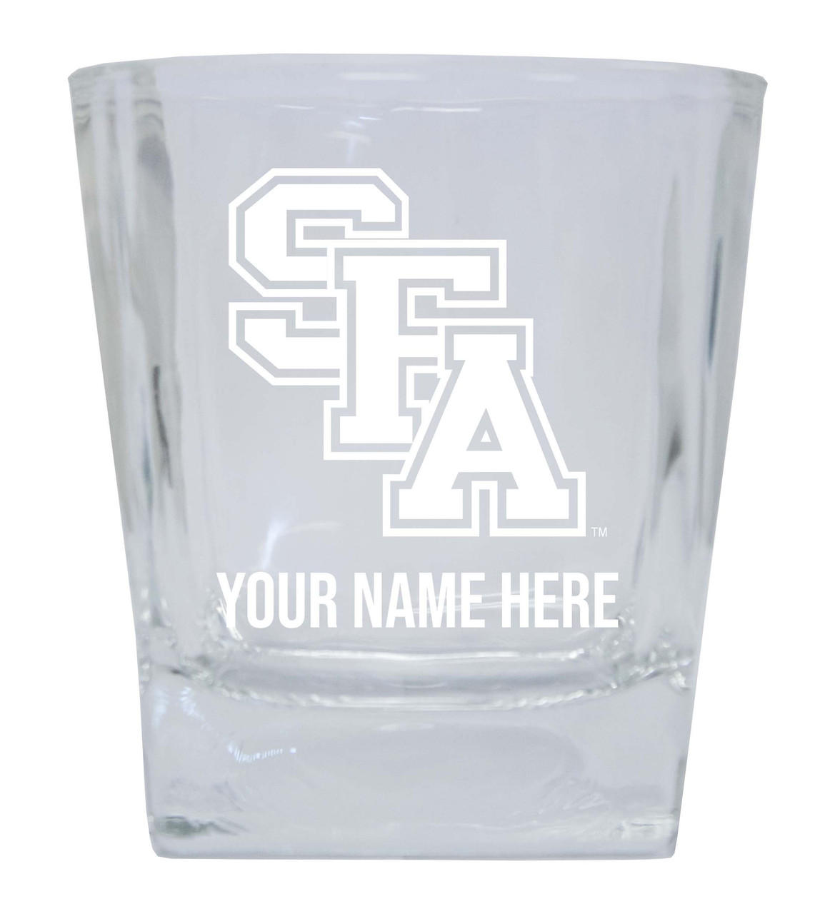 Stephen F. Austin State University Custom College Etched Alumni 8oz Glass Tumbler