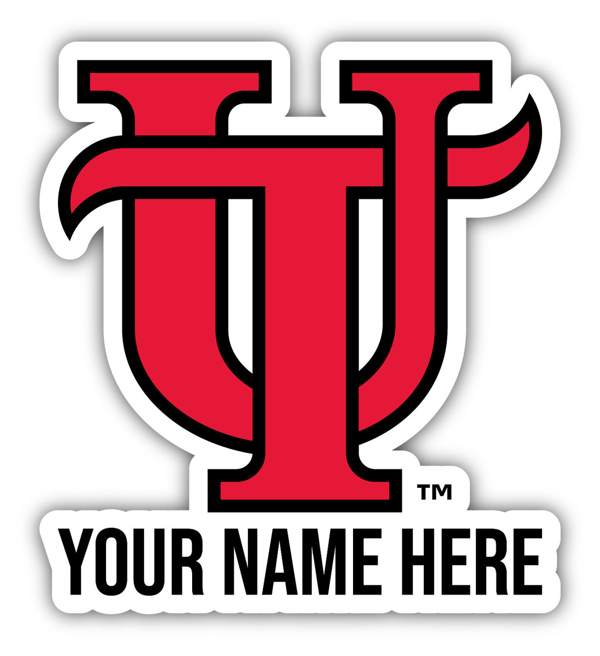 Personalized Customizable University of Tampa Spartans Vinyl Decal Sticker Custom Name