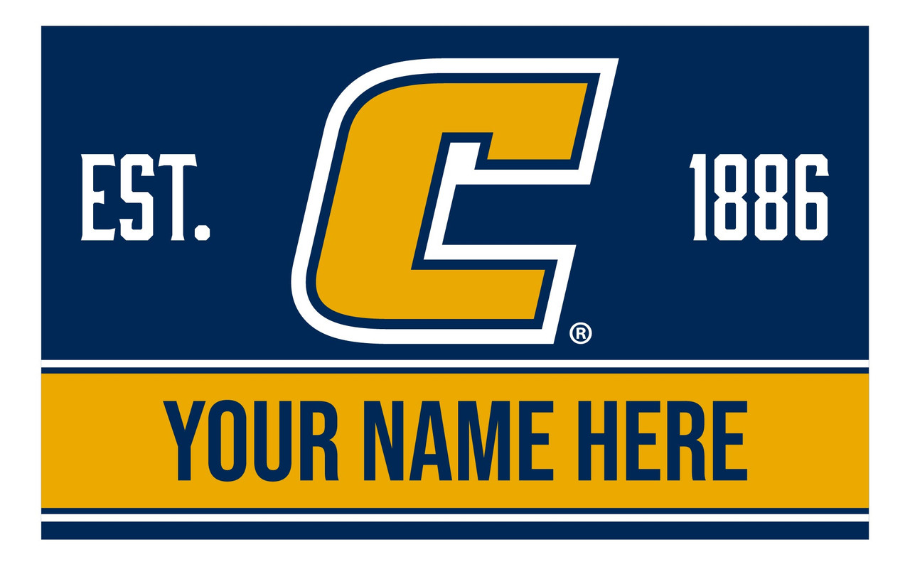 Personalized Customizable University of Tennessee at Chattanooga Wood Sign with Frame Custom Name
