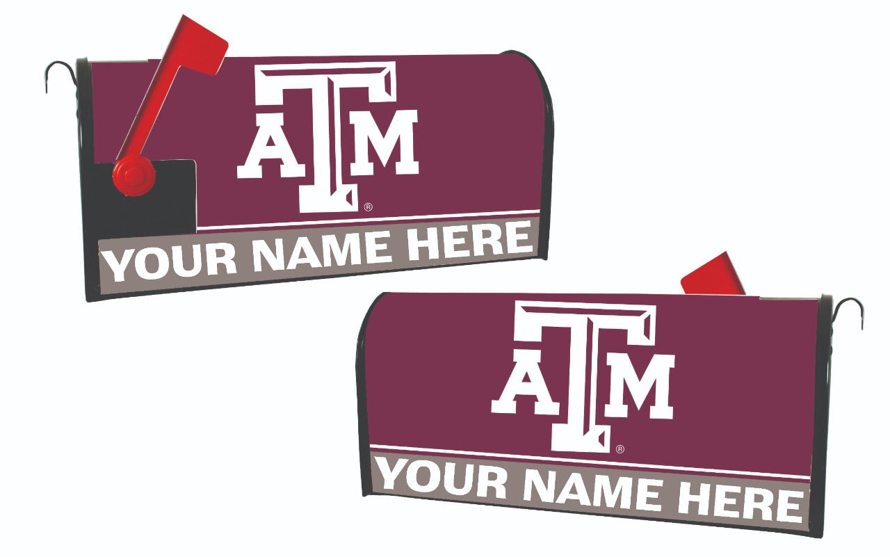 Personalized Customizable Texas A&M Aggies Mailbox Cover Design Custom Name