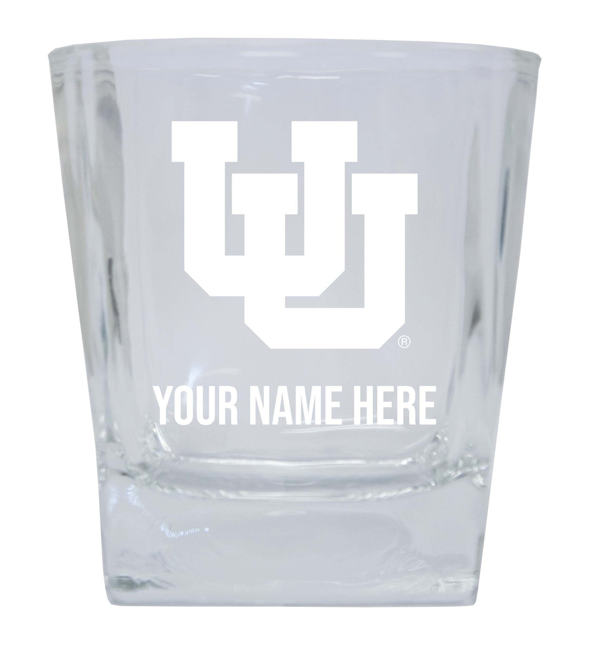 Utah Utes Custom College Etched Alumni 5oz Shooter Glass Tumbler 2 Pack