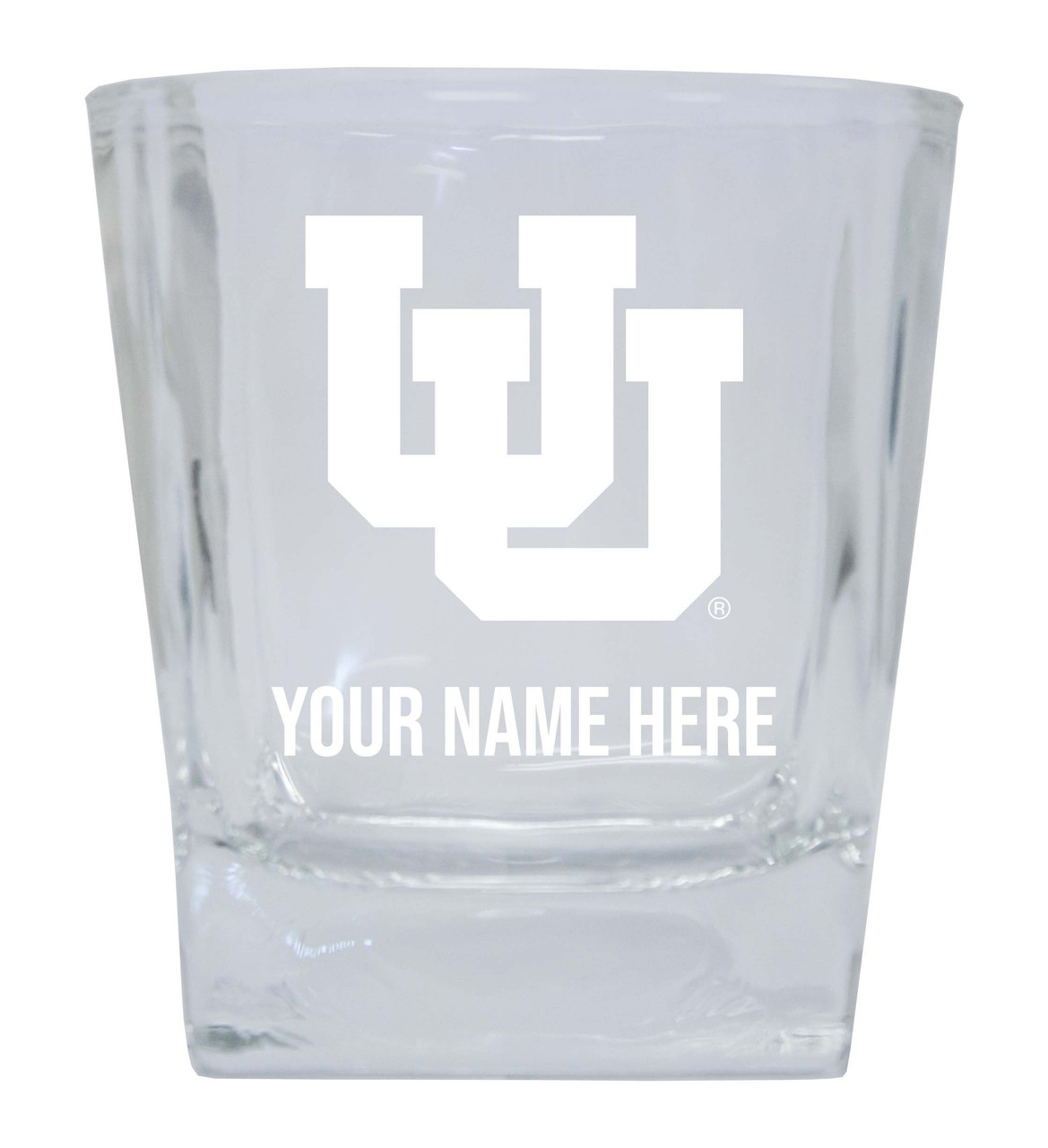 Utah Utes Custom College Etched Alumni 5oz Shooter Glass Tumbler