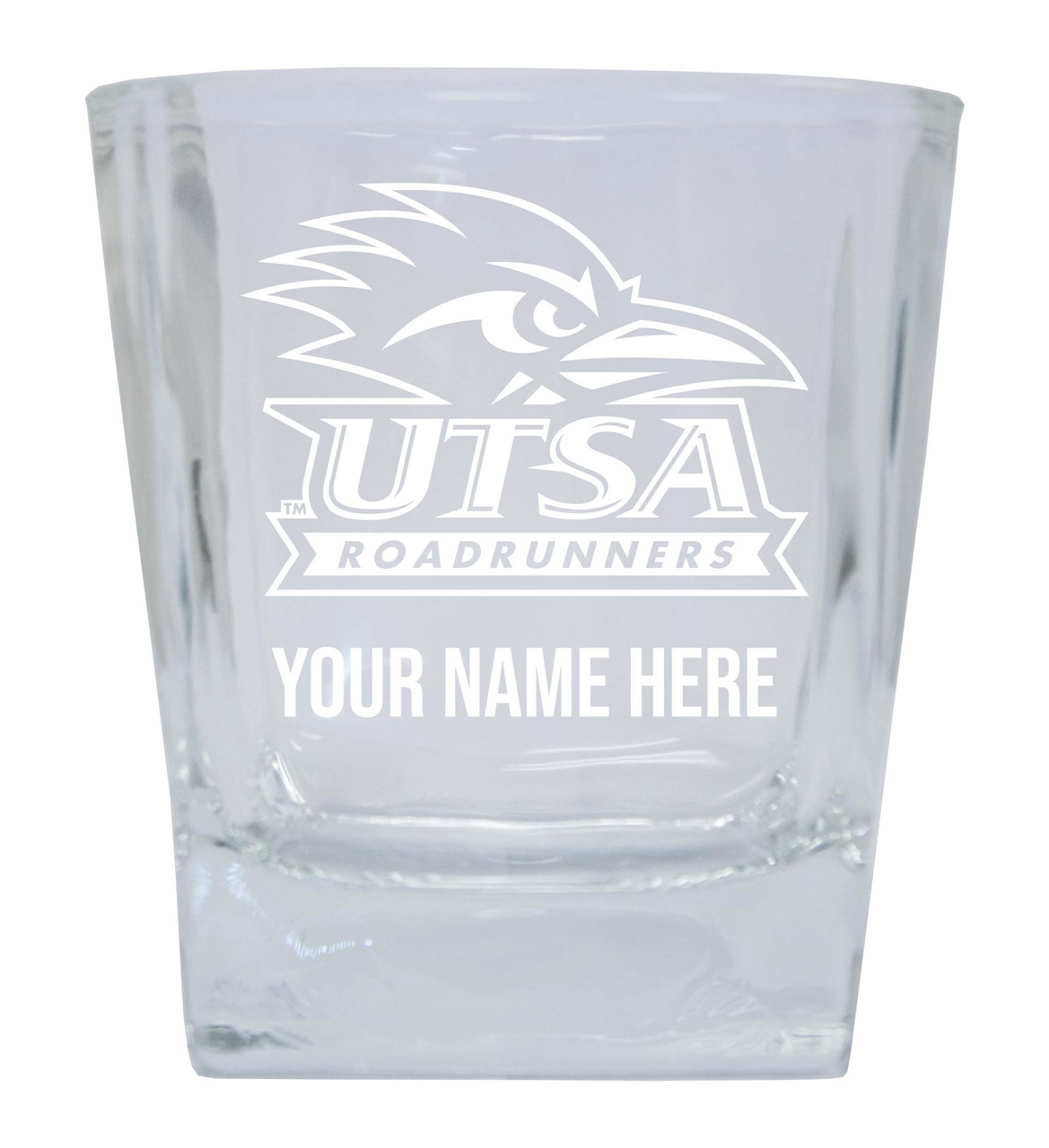 UTSA Road Runners Custom College Etched Alumni 5oz Shooter Glass Tumbler 2 Pack