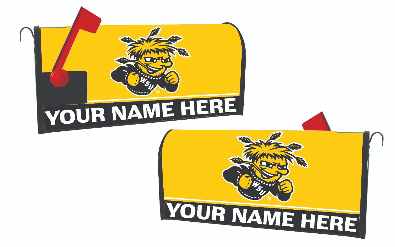 Personalized Customizable Wichita State Shockers Mailbox Cover Design Custom Name
