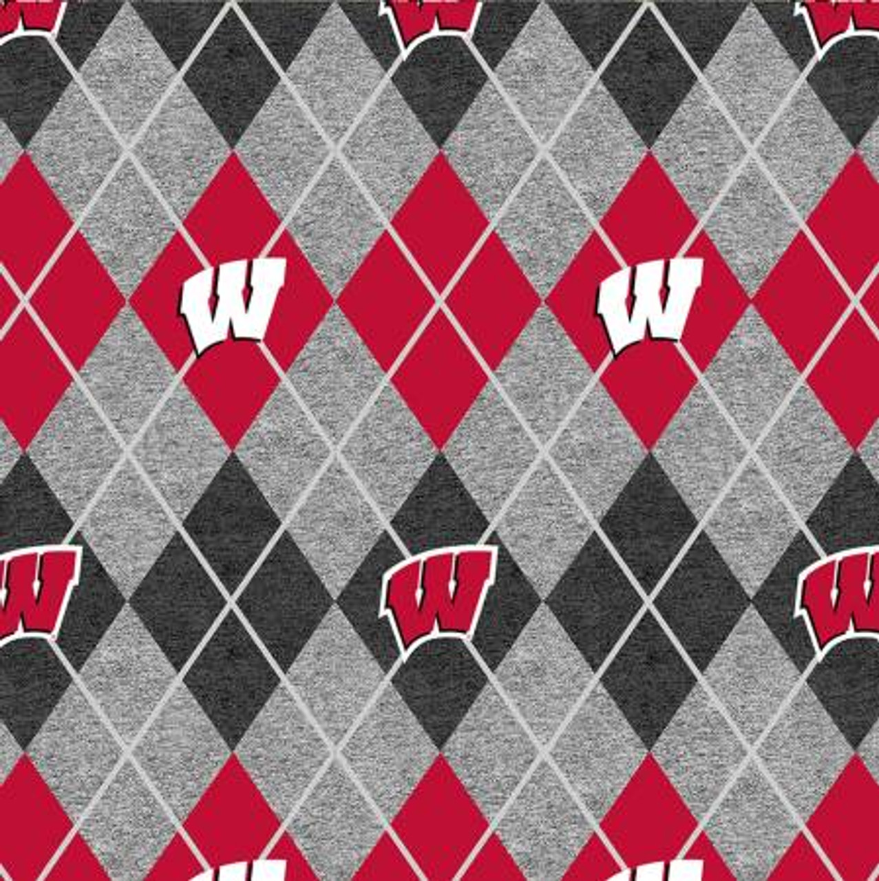 Wisconsin Block Collegiate Fleece Fabric, Hobby Lobby