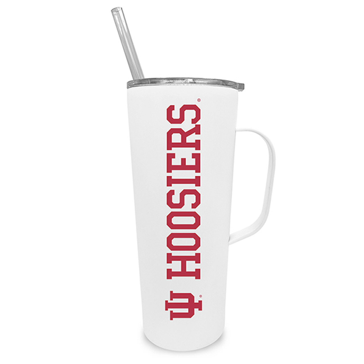 Indiana Hoosiers 20oz Stainless Steel Tumbler with Handle